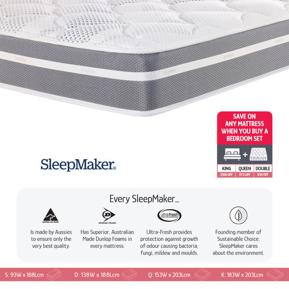 Sleepmaker Braeburn Medium Mattress - Double