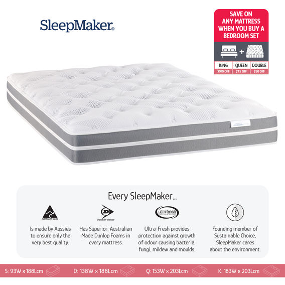 Sleepmaker Braeburn Plush Mattress - QB