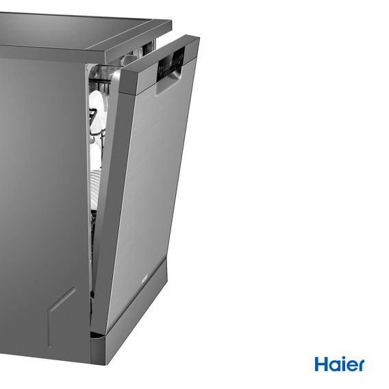 Haier Freestanding Dishwasher Silver