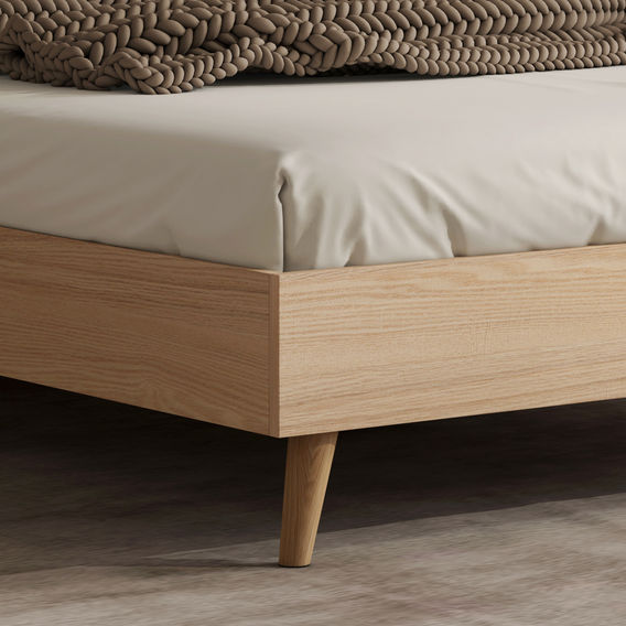 Levi Queen Bed Natural