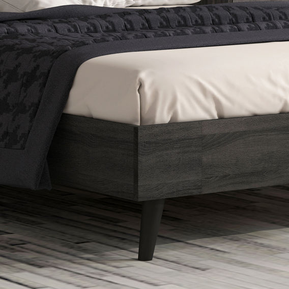 Levi Queen Bed Charcoal