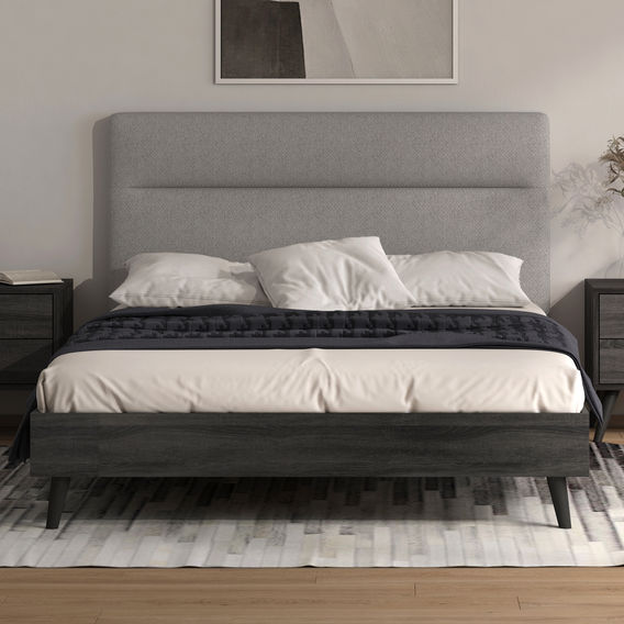 Levi Queen Bed Charcoal