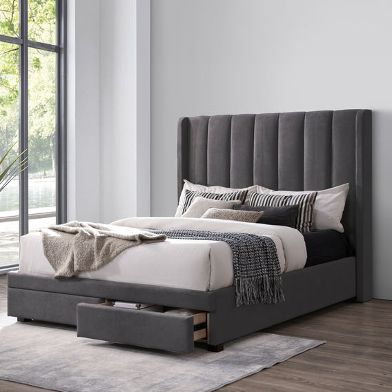 Perrisa Storage Bed in Licorice - Queen