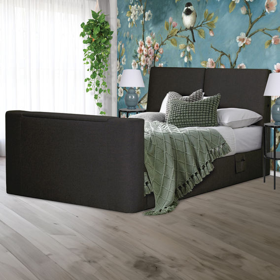 Galaxy TV Bed Black - Queen