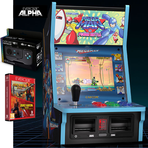 Evercade Alpha Arcade Bartop Mega Man Bundle