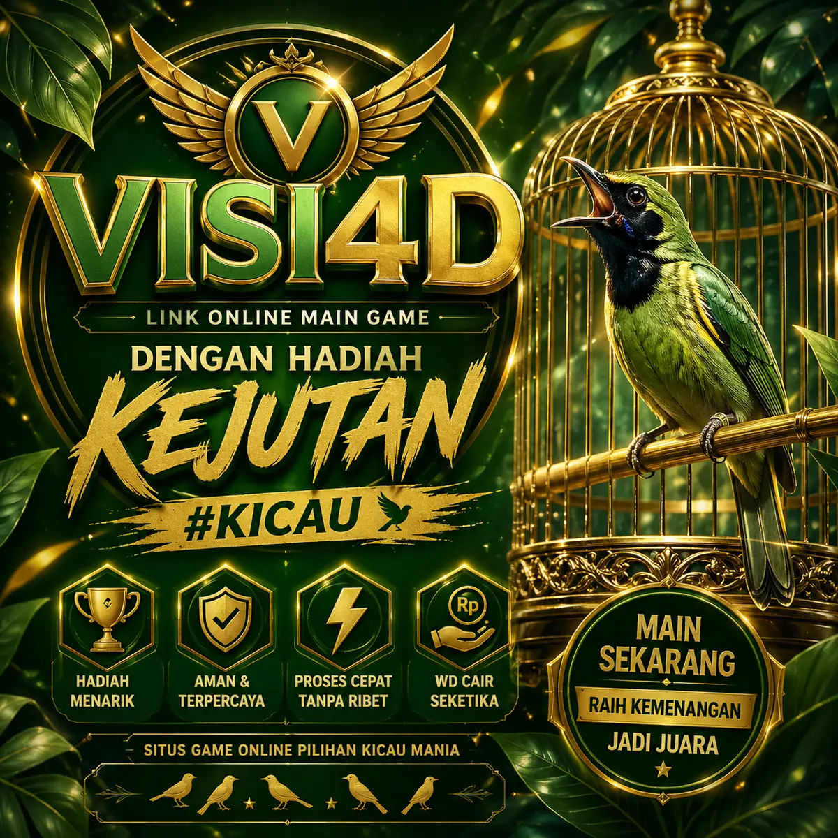 Visi4d > Link Online Main Game Dengan Hadiah Kejutan #KICAU