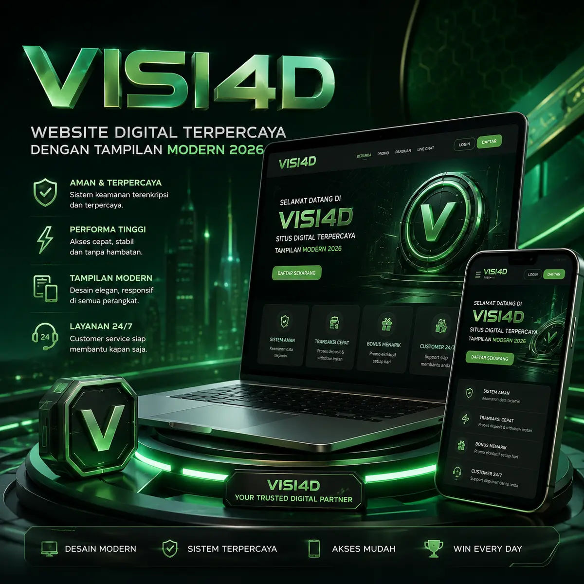 VISI4D – Website Digital Terpercaya Dengan Tampilan Modern 2026