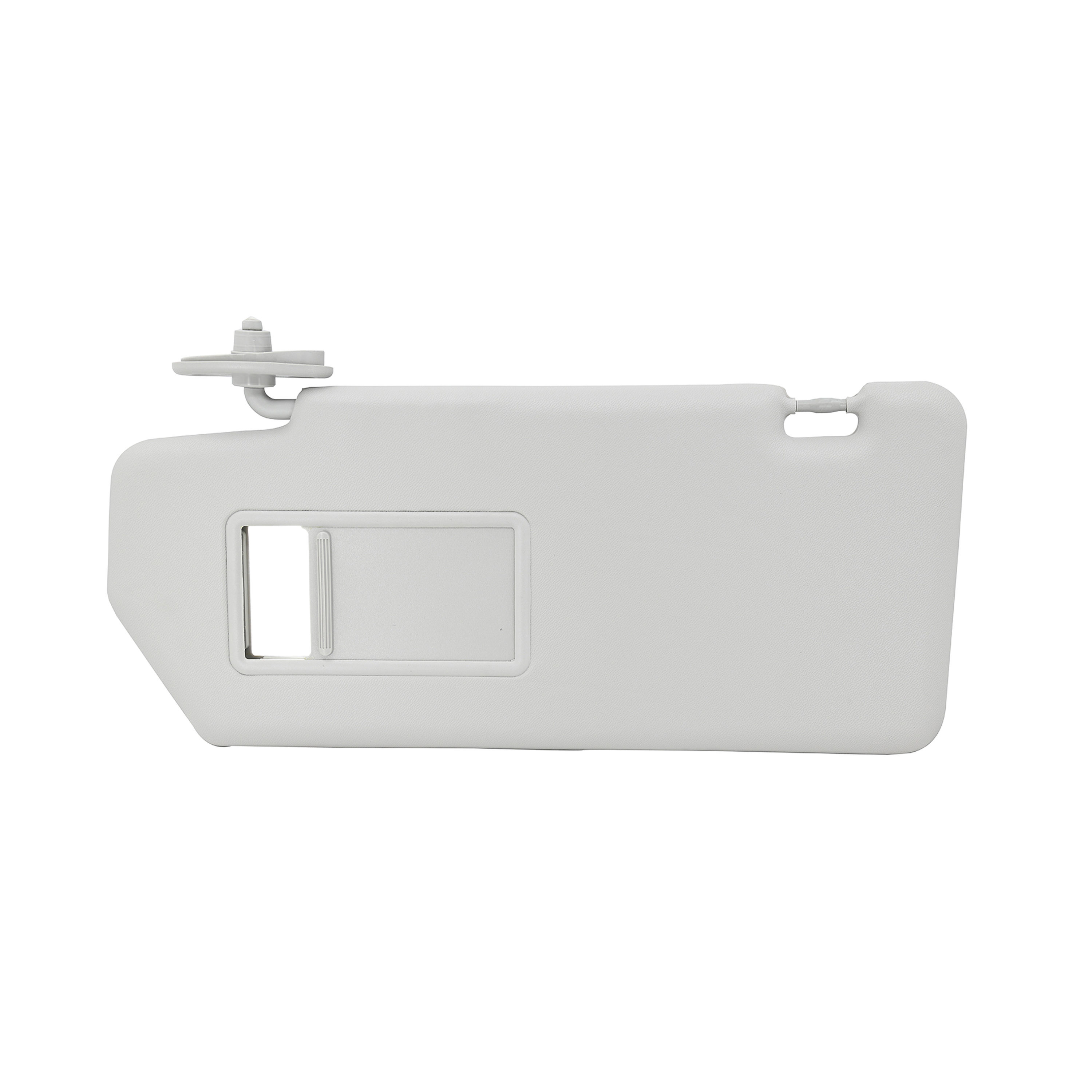 Visera Delantera Izquierda Fiat Palio 2004-2011 1 Pieza Con Espejo Sin Luz Gris Claro Vinipiel