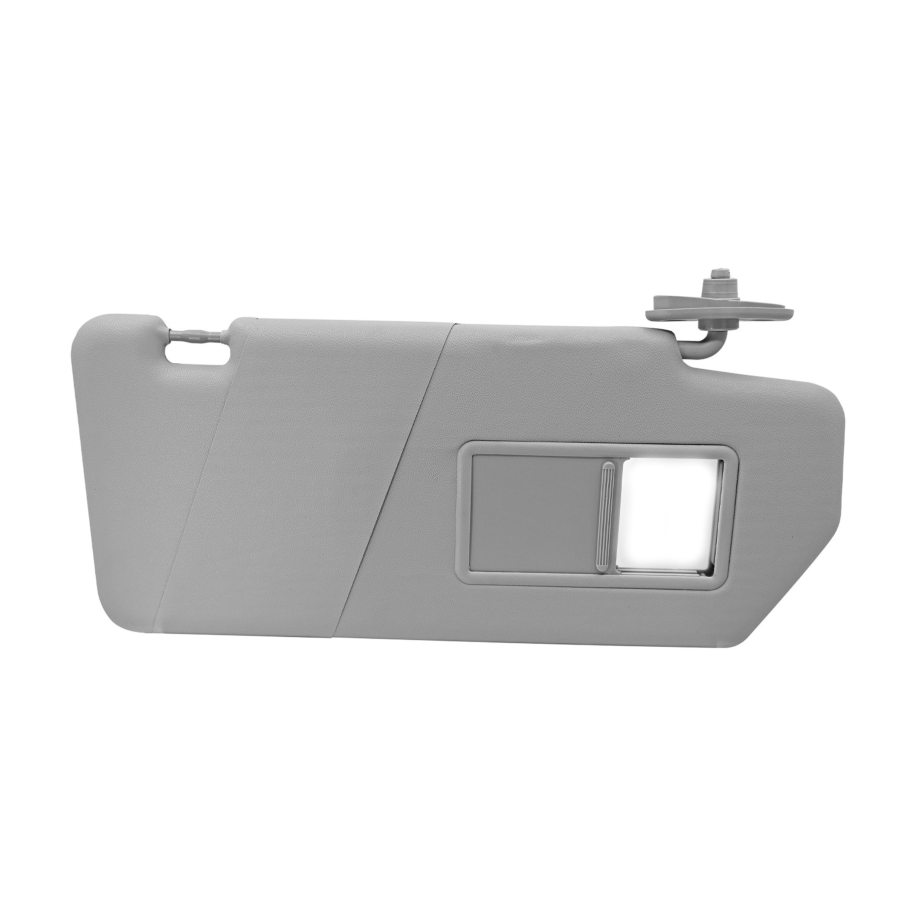 Visera Delantera Derecha Fiat Uno 2013-2020 1 Pieza Con Espejo Sin Luz Gris Claro Vinipiel
