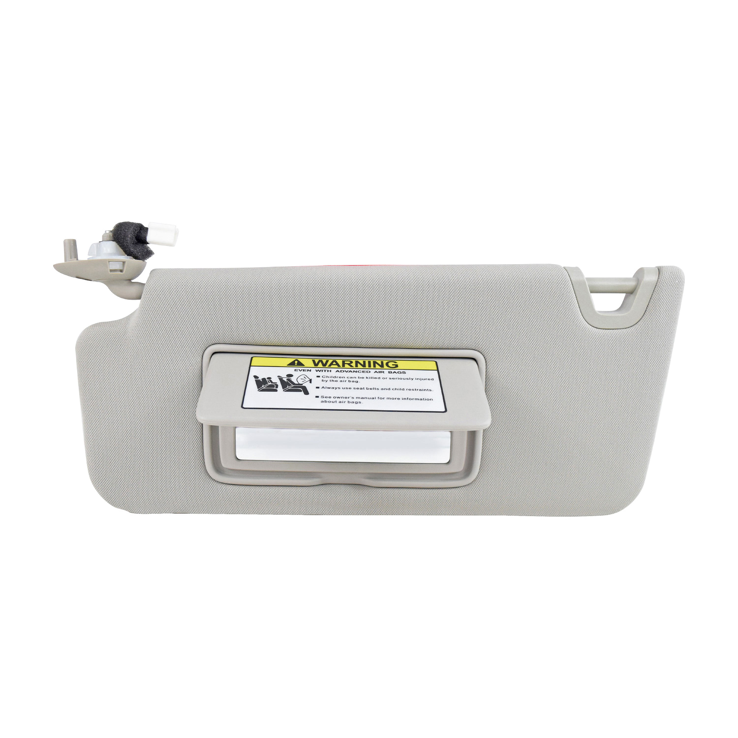Visera Delantera Izquierda Honda Accord 2008-2012 1 Pieza Con Espejo Con Luz Gris Plastico 2 Pins