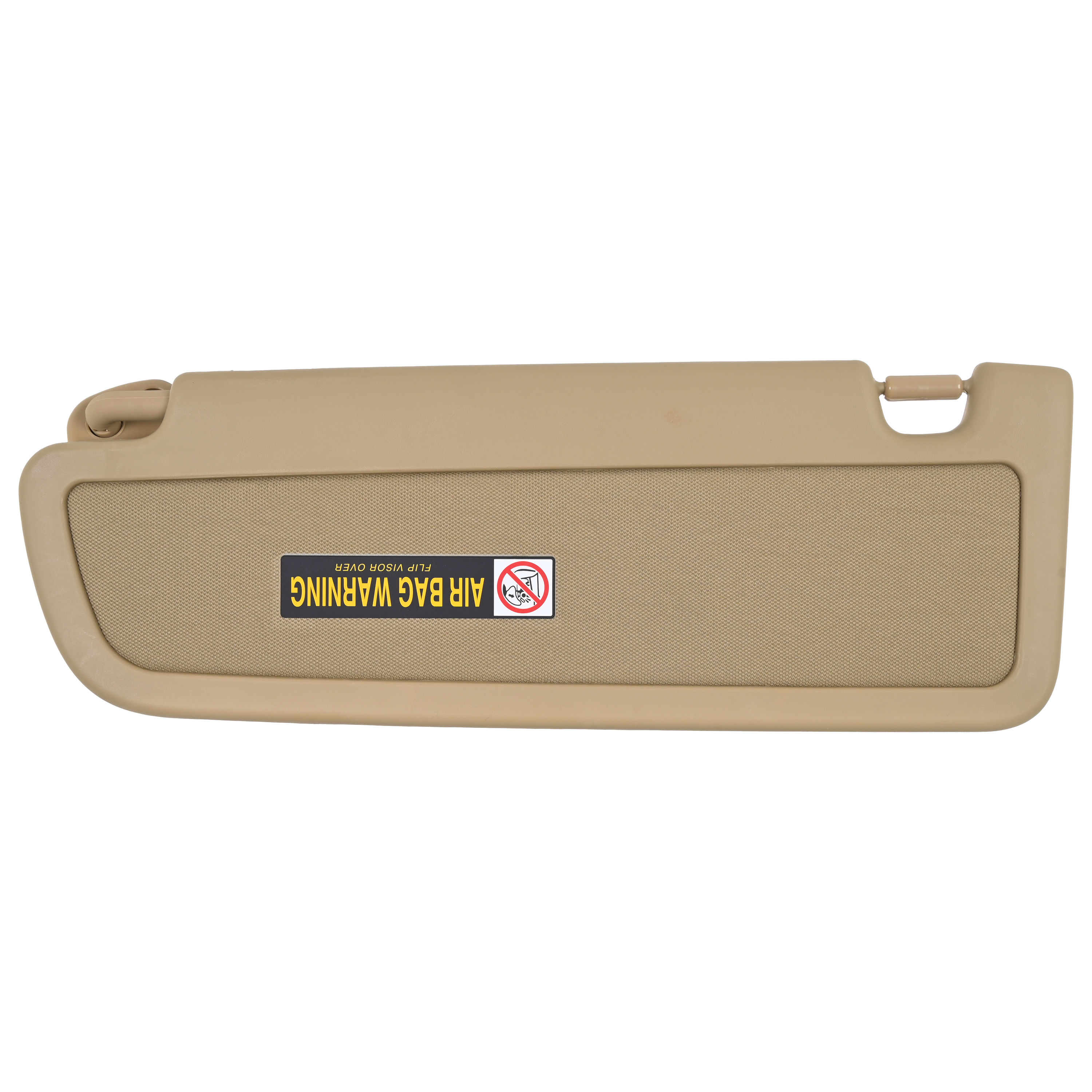 Visera Delantera Derecha Honda Civic 2006-2011 1 Pieza Con Espejo Sin Luz Beige Plastico
