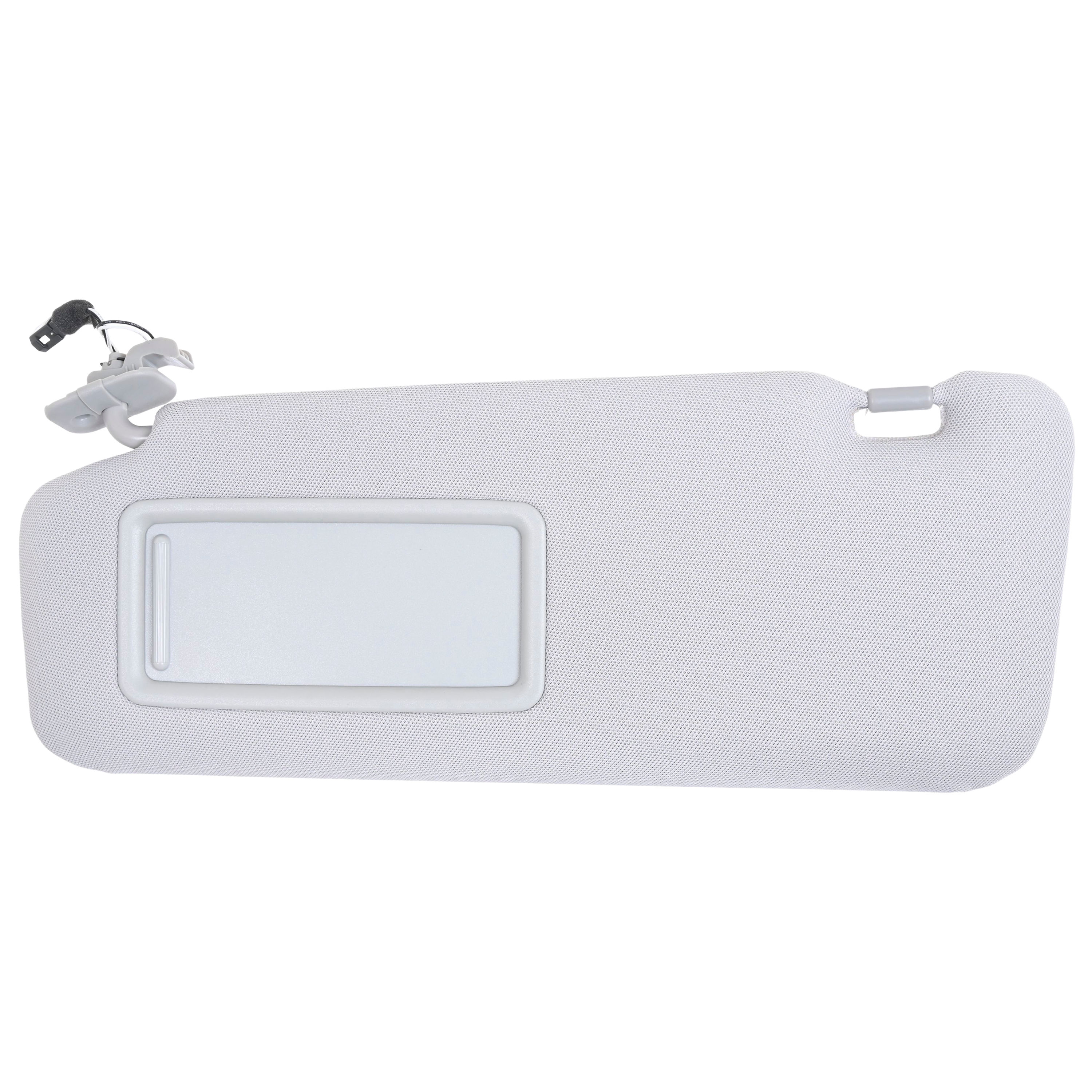 Visera Delantera Izquierda Mazda Cx-9 2010-2015 1 Pieza Con Espejo Con Luz Gris Claro Tela