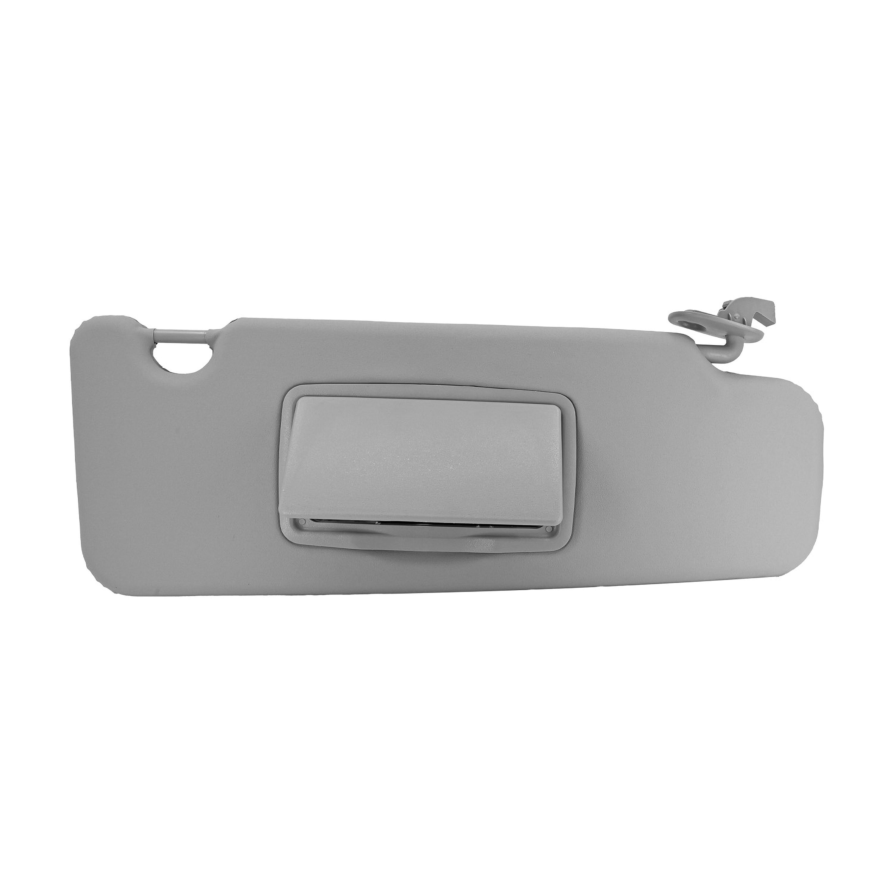 Visera Delantera Derecha Renault Duster 2011-2020 1 Pieza Con Espejo Sin Luz Gris Claro Vinipiel