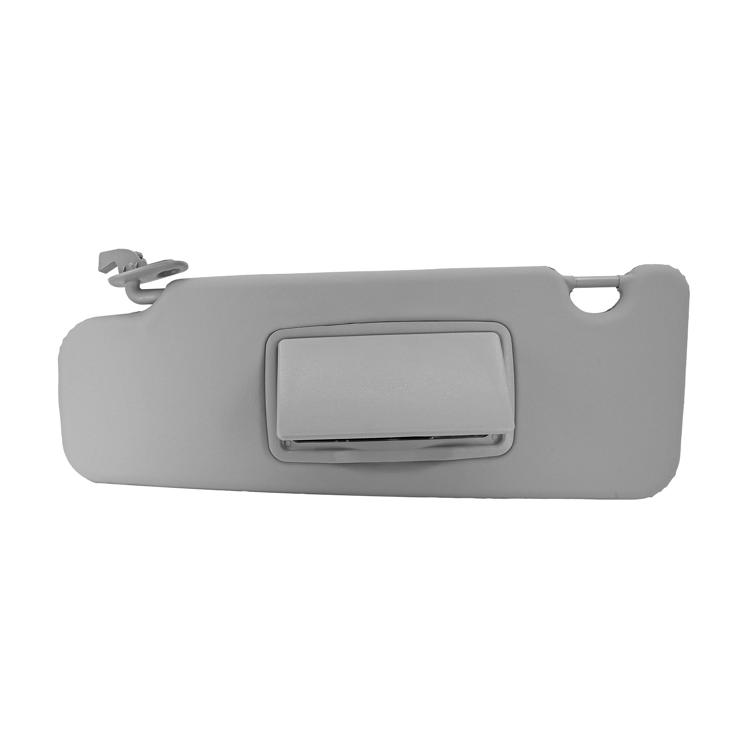Visera Delantera Izquierda Renault Duster 2011-2020 1 Pieza Con Espejo Sin Luz Gris Claro Vinipiel