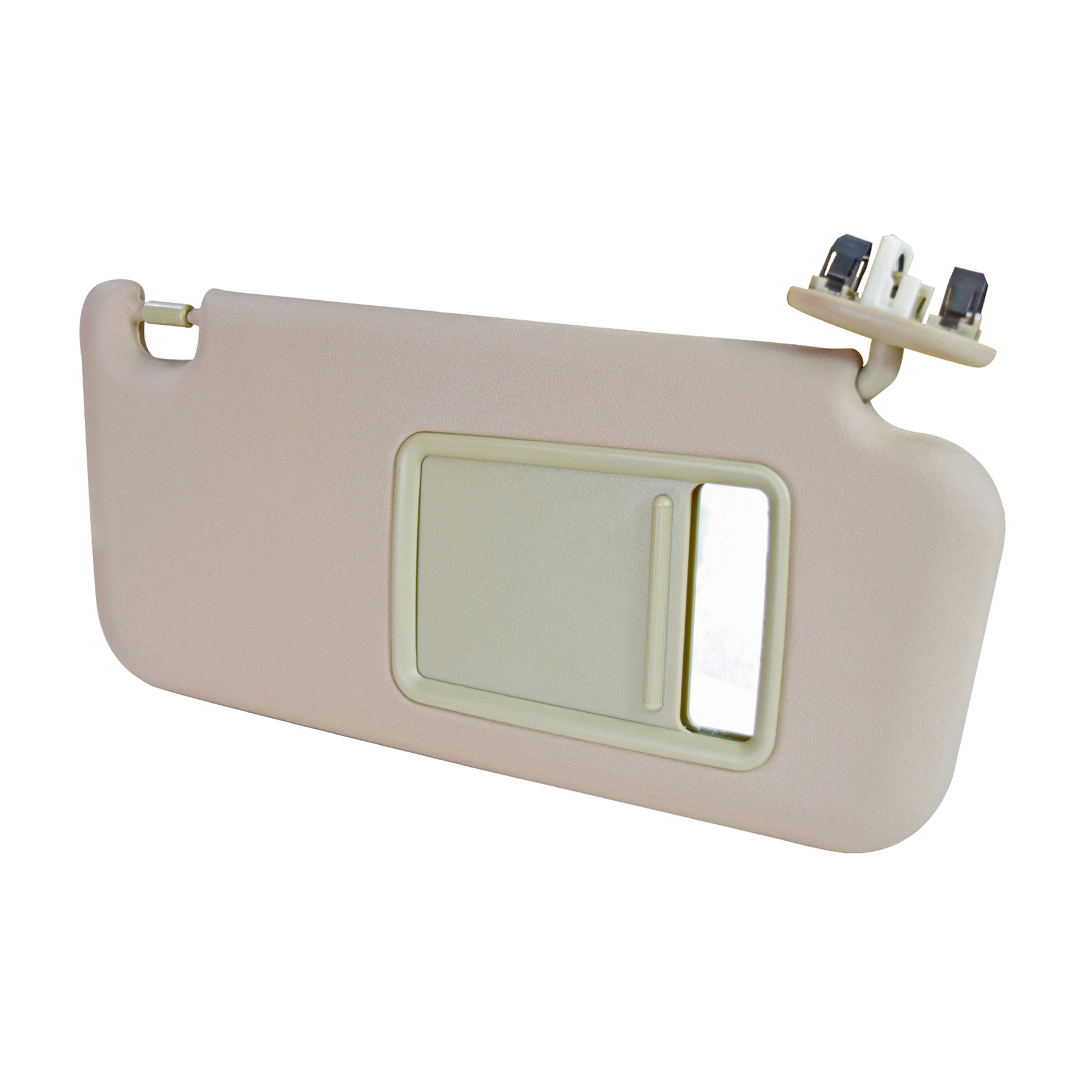 Visera Delantera Derecha Toyota Rav4 2006-2012 1 Pieza Con Espejo Con Luz Beige Plastico