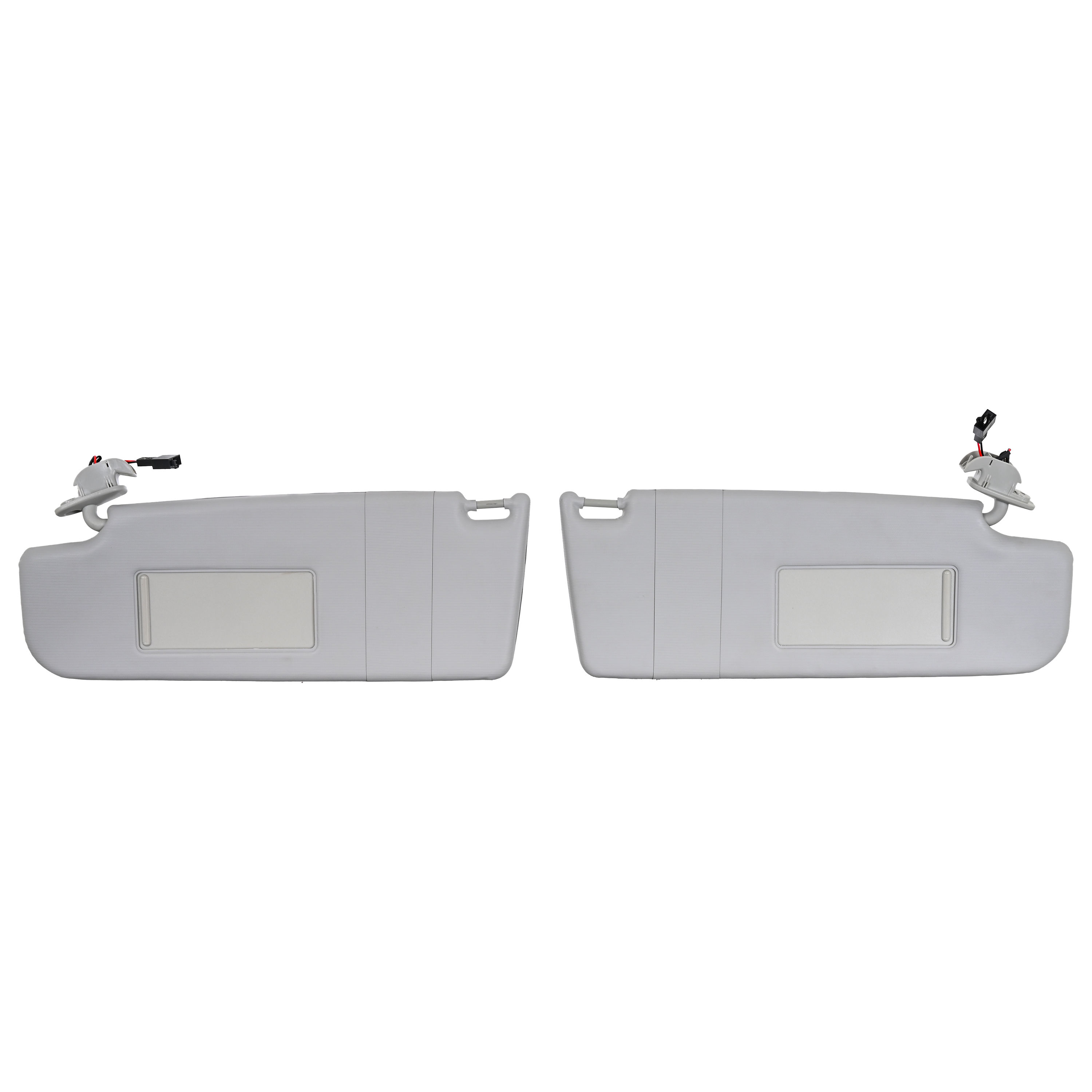 Juego Viseras Derecha/Izquierda Volkswagen Golf 2000-2006 Con Espejo Gris Plastico