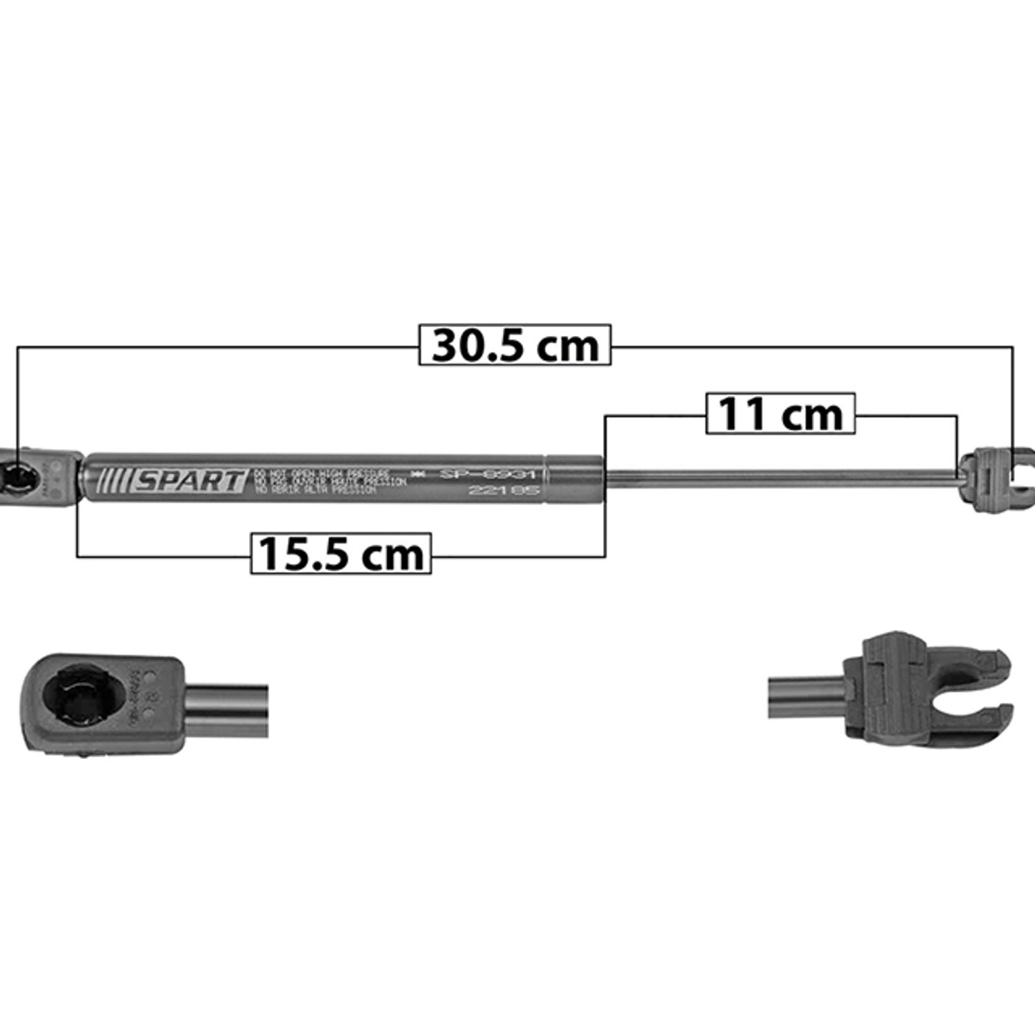 Amortiguador de Cofre Derecho/Izquierdo Dodge Challenger 2008–2020 Spart