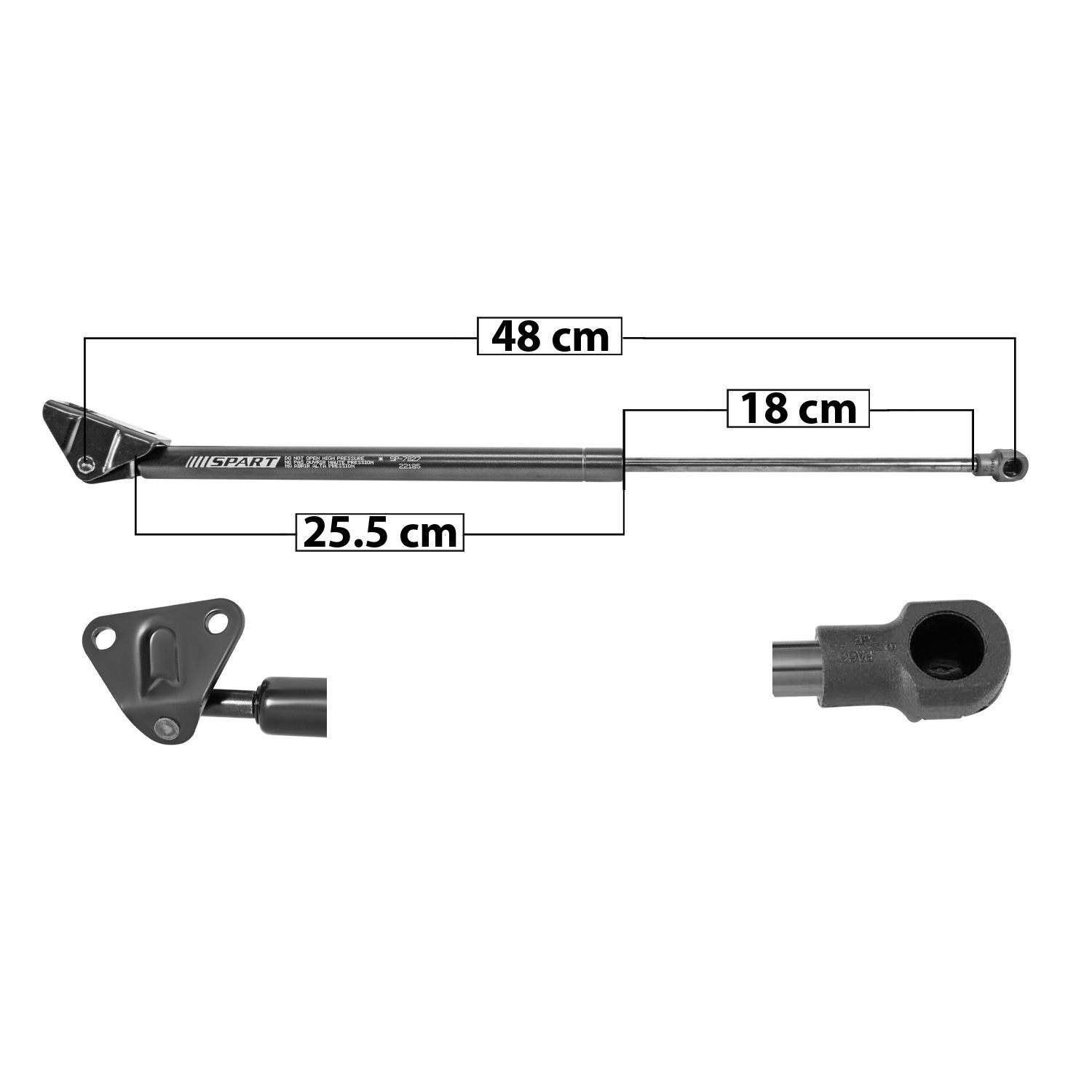 Amortiguador De 5Ta Puerta Derecho/Izquierdo Mitsubishi Asx 2013–2015 Sp