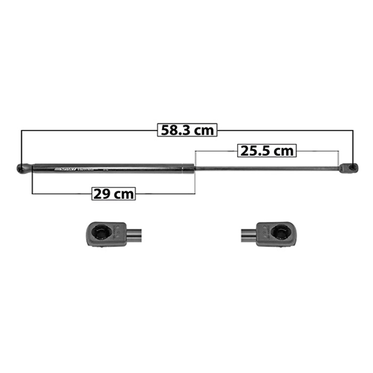 Amortiguador De 5Ta Puerta Universal 583Mm 255Mm 500N Sp