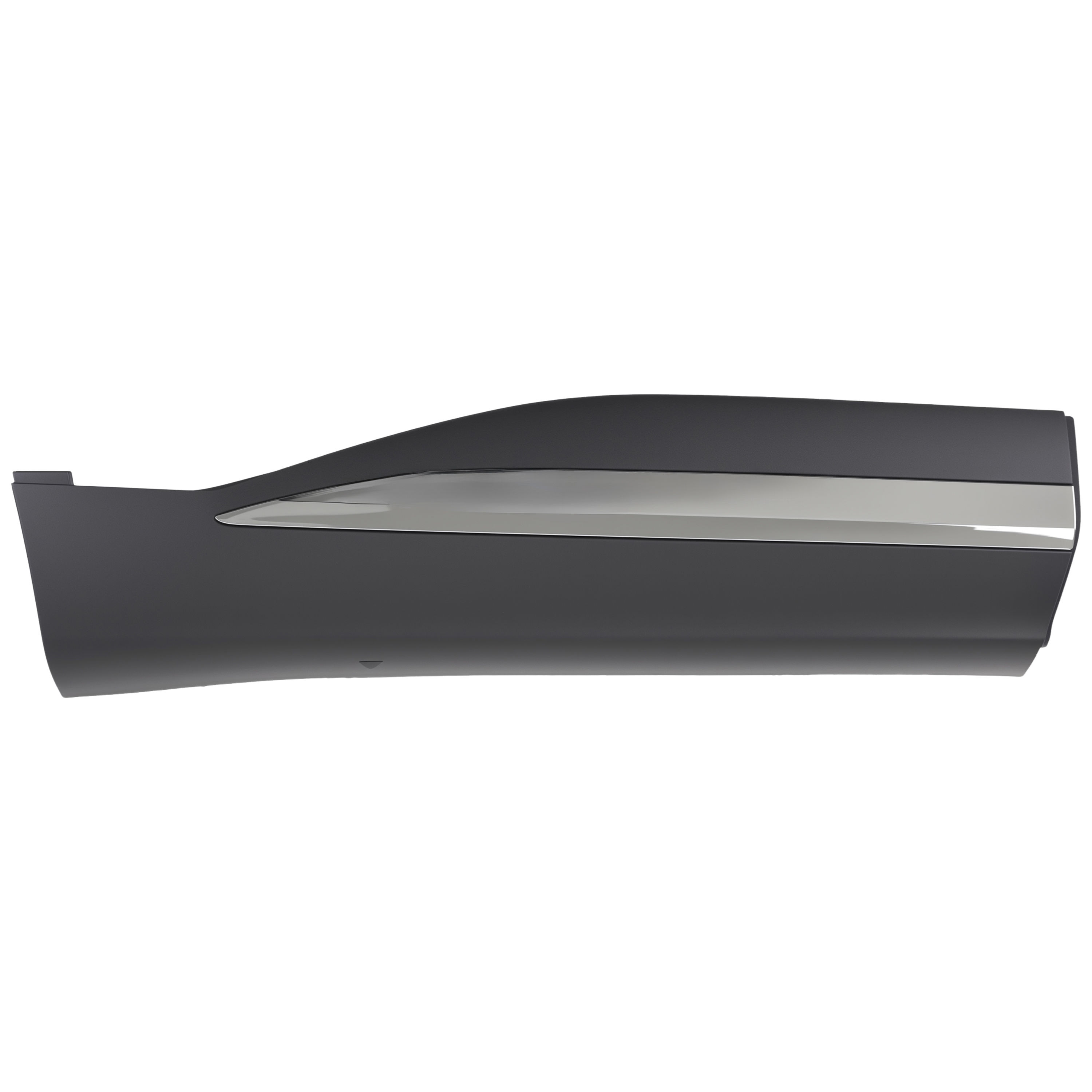 Moldura Puerta Trasera Inferior Derecha Mg Hs 2021-2024 Corrugada Con Moldura Cromada