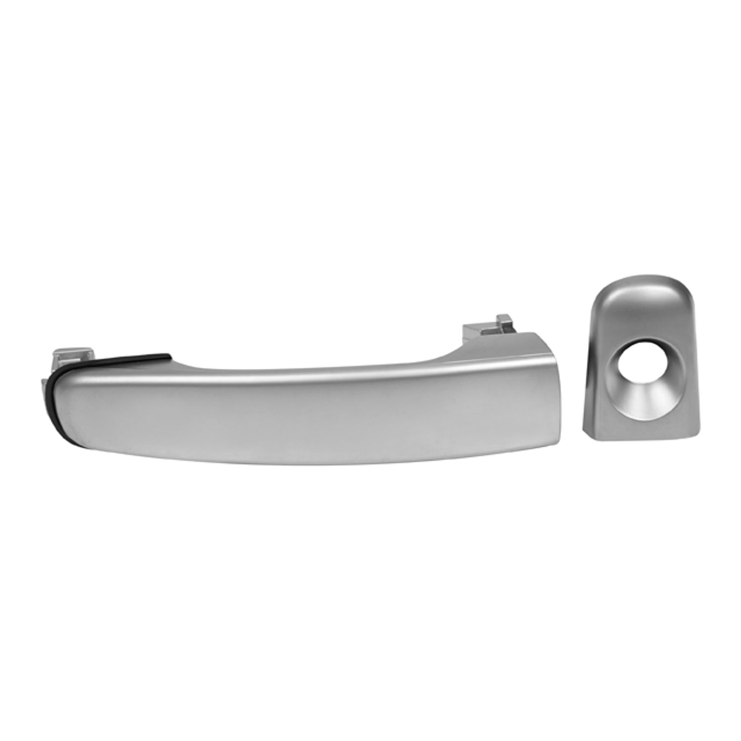 Manija exterior delantera izquierda Chevrolet Hhr 5 puertas 2006-2011 plata con hoyo para llave plastico