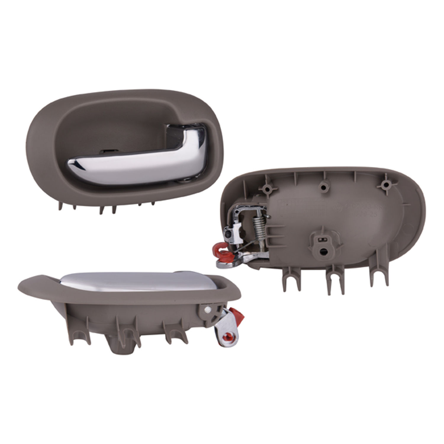 Manija interior trasera derecha Chrysler cirrus 2001-2006 gris claro/cromado plastico
