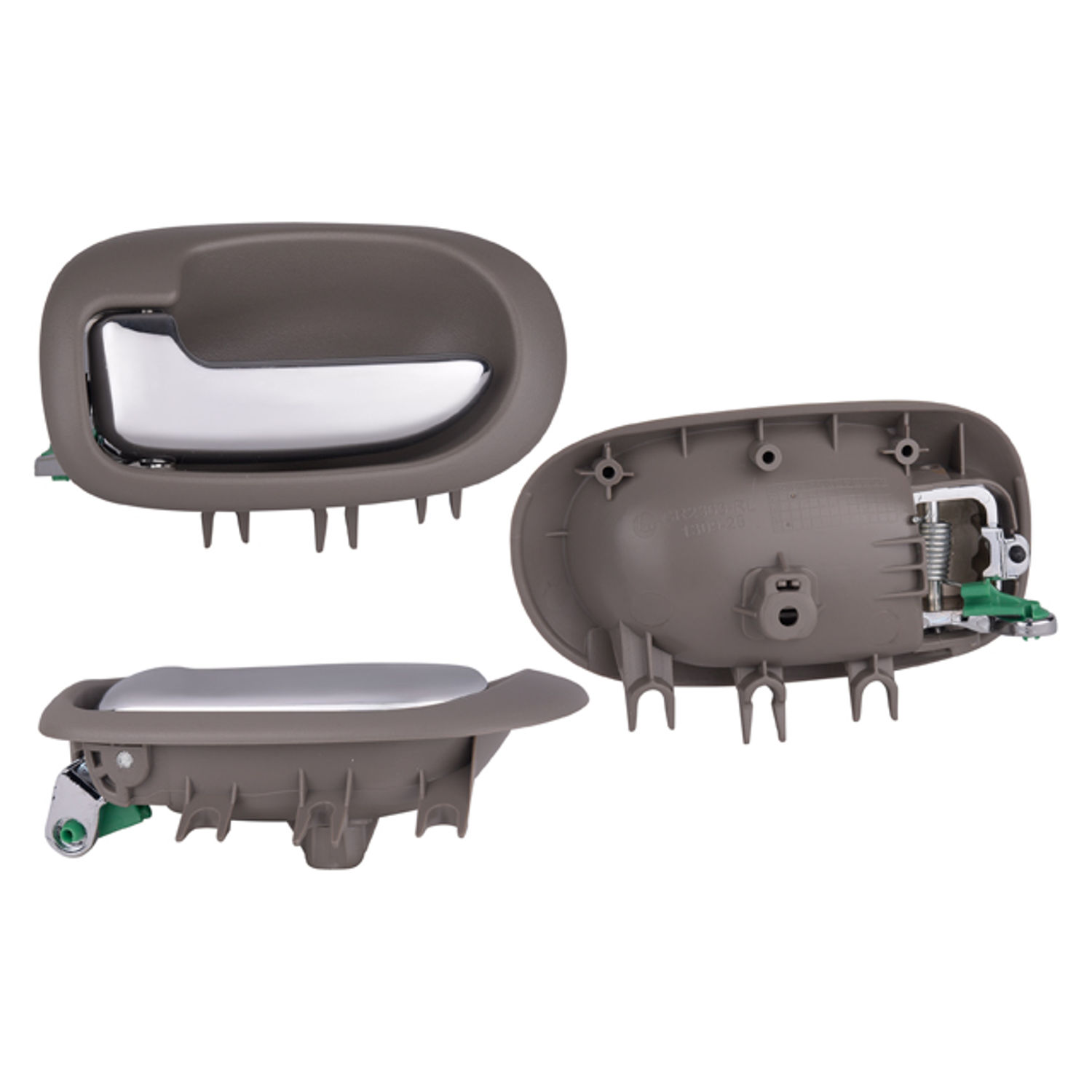 Manija interior trasera izquierda Chrysler cirrus 2001-2006 gris claro/cromado plastico