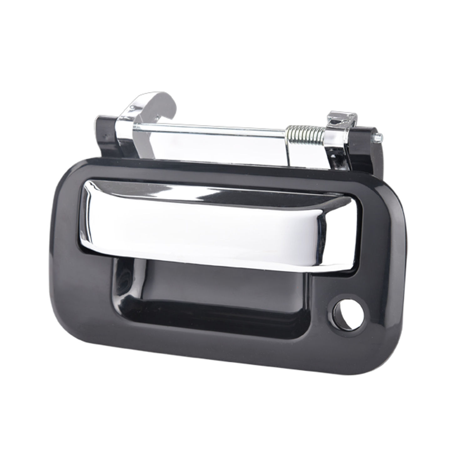 manija tapa Ford Lobo 2004-2014 negra con cromada con hoyo para llave