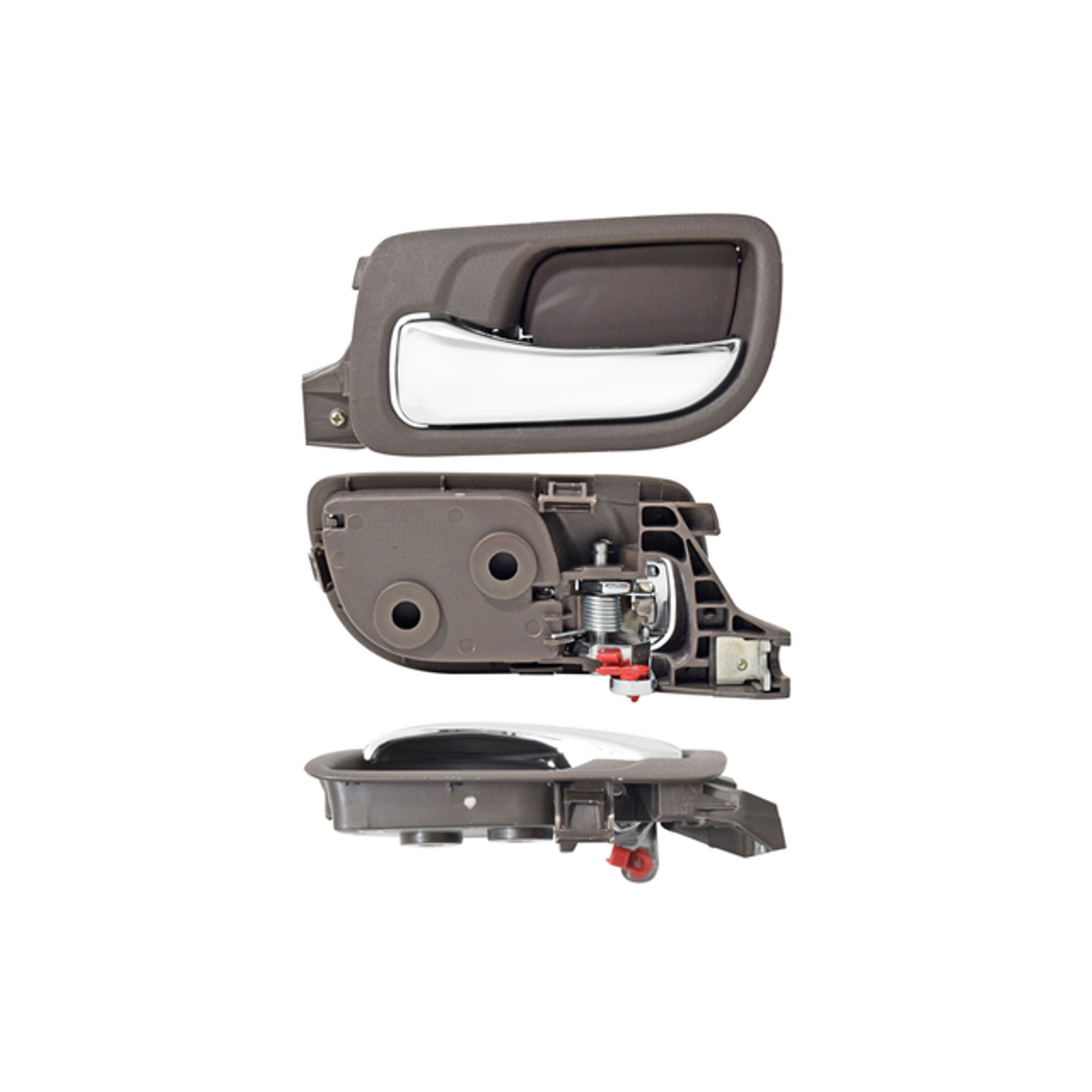Manija interior trasera izquierda hd accord 4P sedan 2003-2007 cafe/cromado plastico