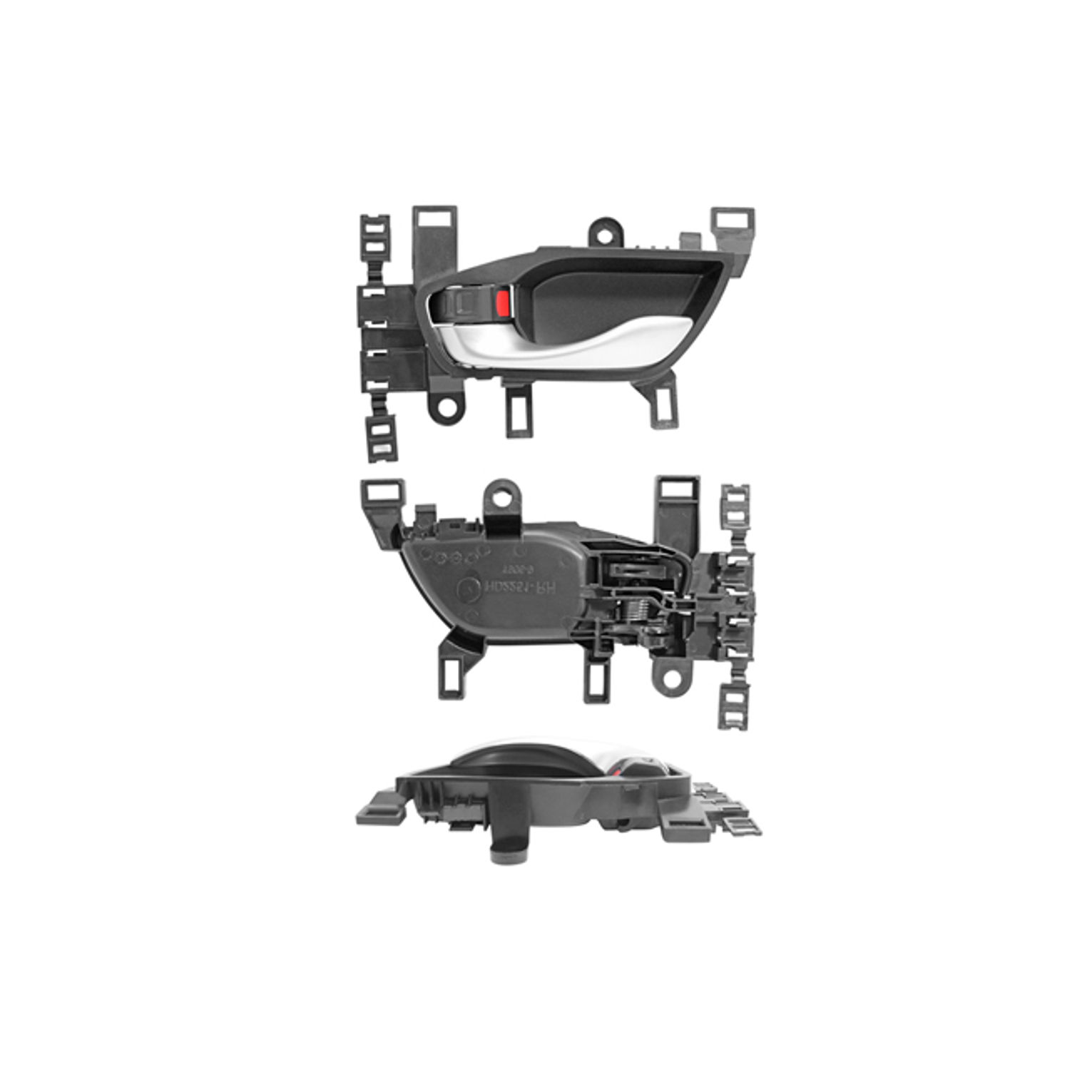 Manija interior delantera/trasera izquierda hd cr-v 2017-2022 negro/plata plastico