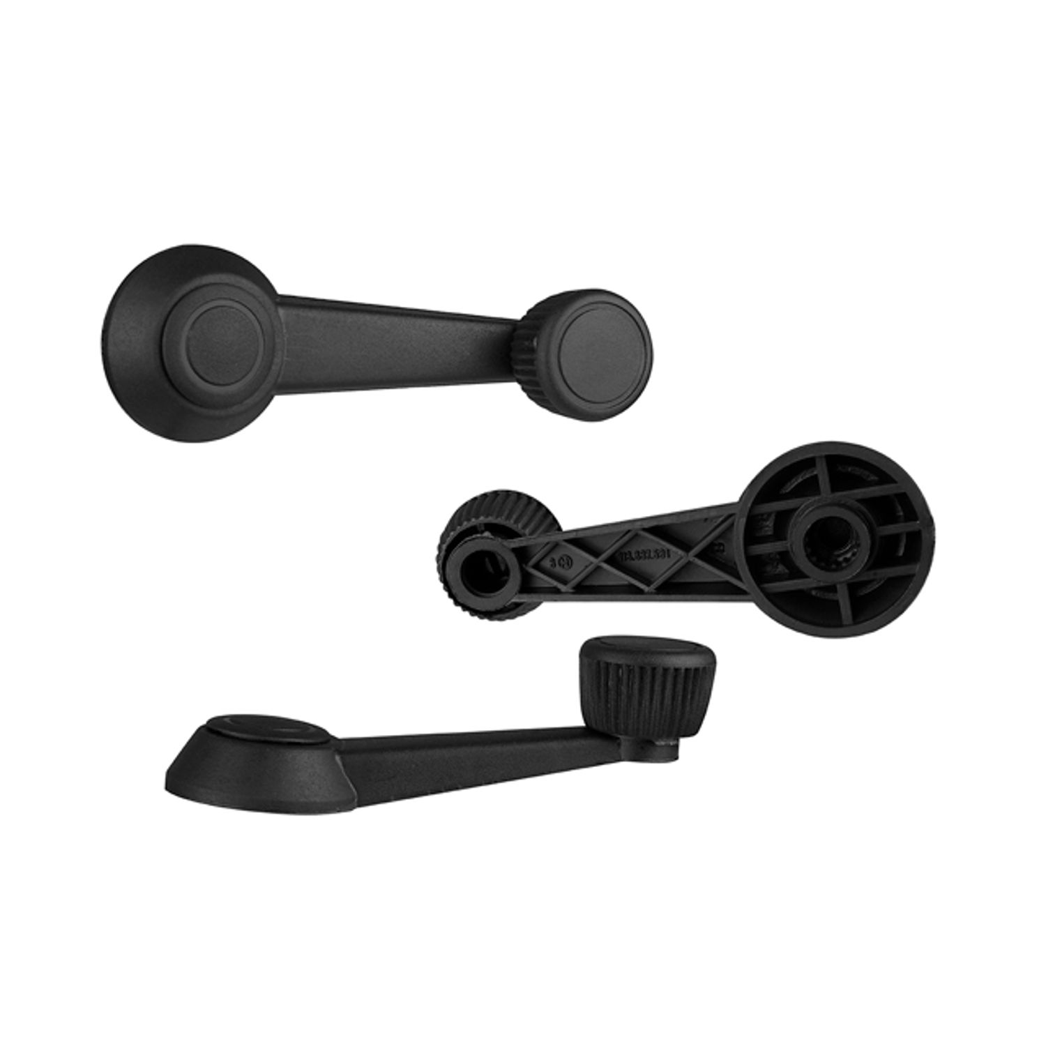 Manija De Elevar Delantera/Trasera Derecha/Izquierda Volkswagen Atlantic 1981–1987 Perilla Negra Para Tornillo Plastico Negra Remache De Plastico Delantera/Trasera Derecha/Izquierda