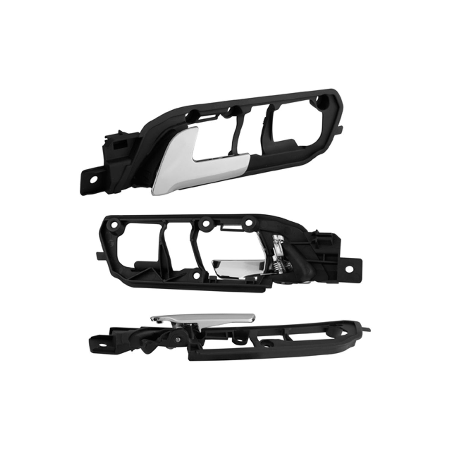 Manija interior delantera izquierda Volkswagen polo 2003-2007 cromo plastico