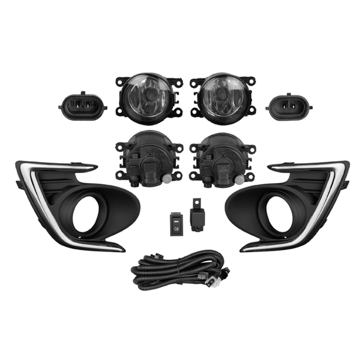 Kit Faro Niebla Dodge Attitude 2015-2024 Con Cables Con Foco Cn