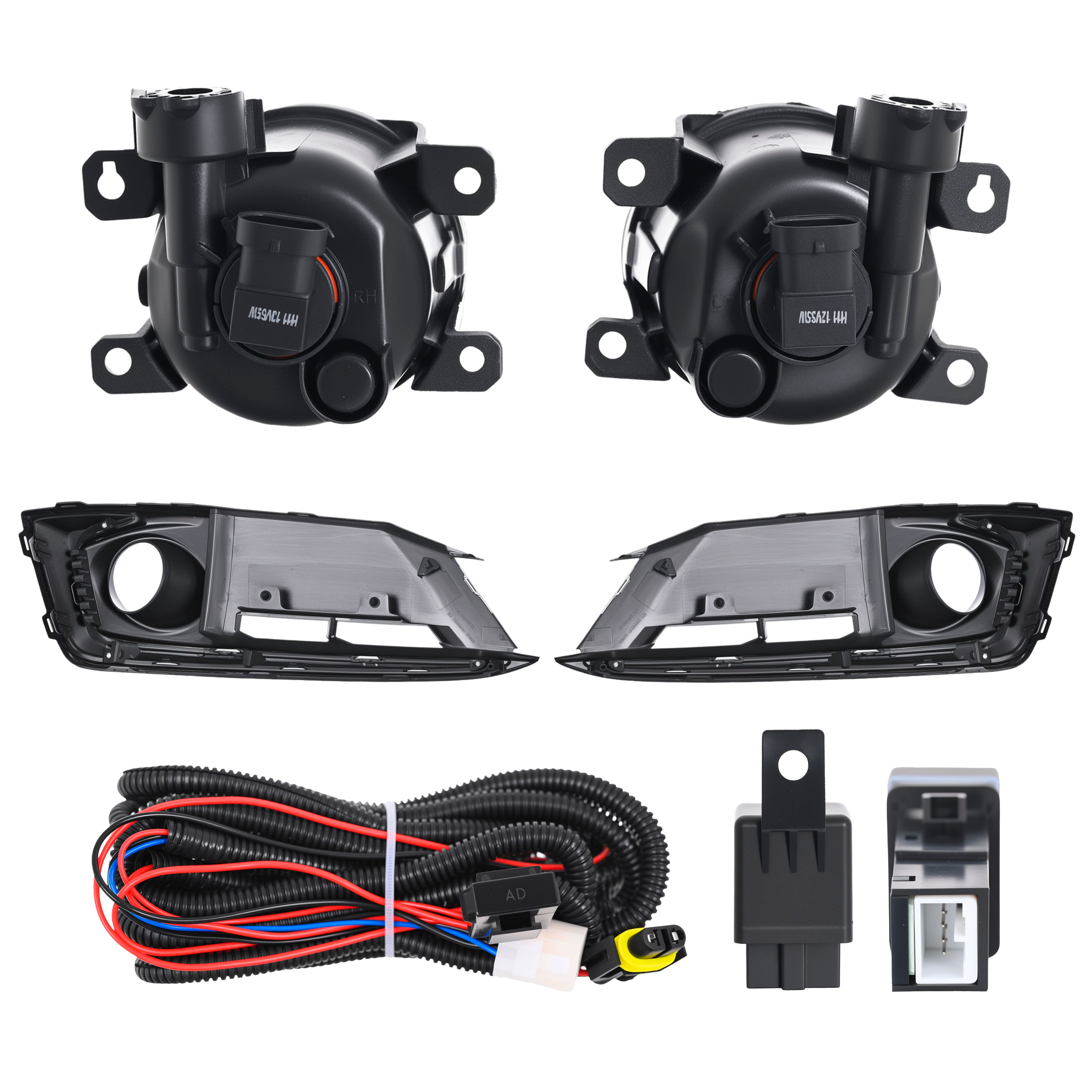 Kit Faro Niebla Honda Civic 2019-2020 Filo Cromado Con Foco Con Rejilla Cn