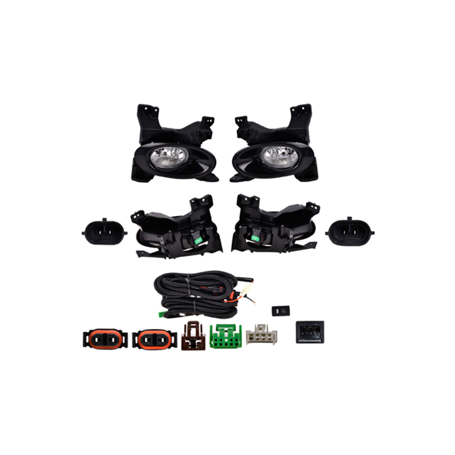Kit Faro Niebla Honda City 2010-2011 Con Rejilla Cn