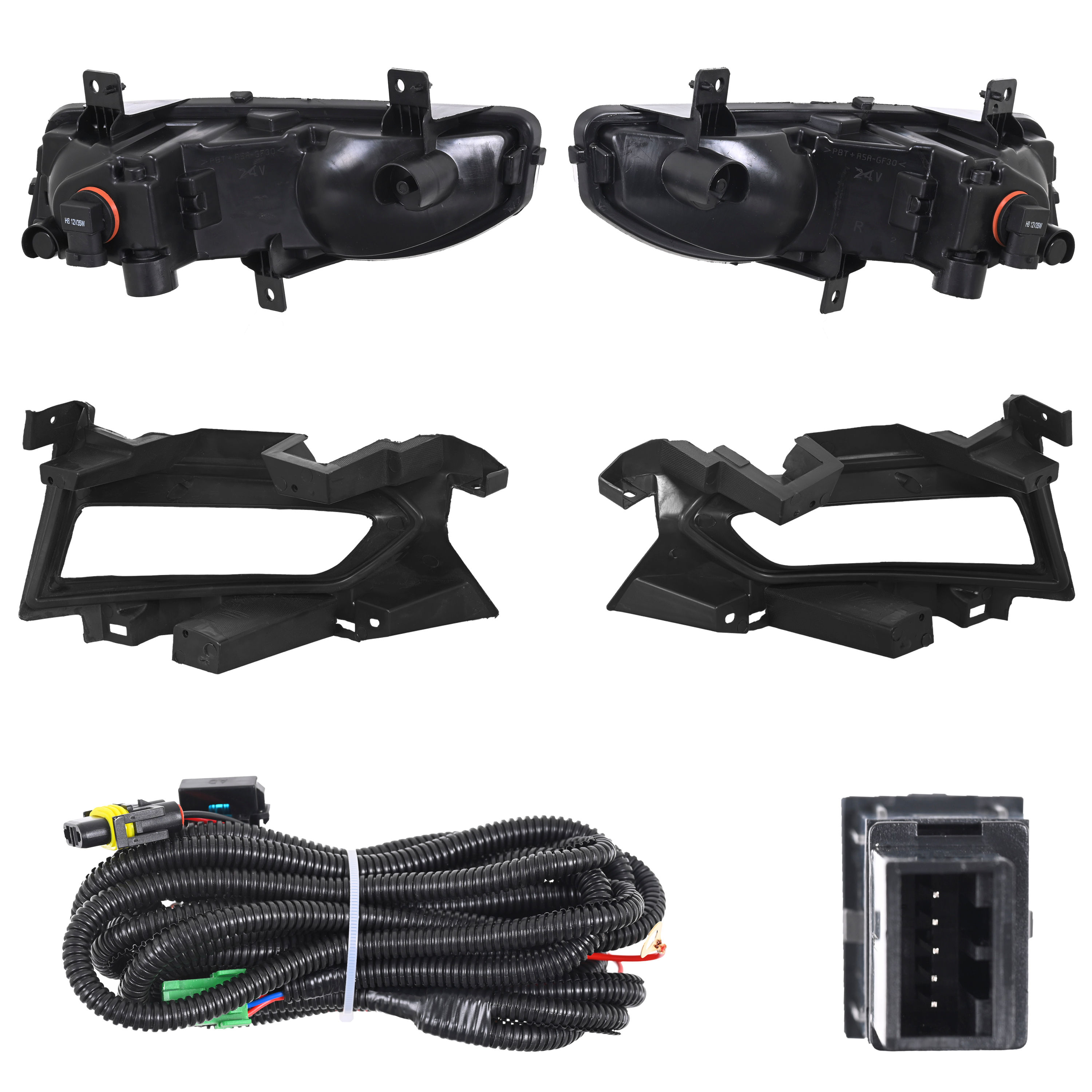 Kit Faro Niebla Nissan Versa 2020-2022 Con Foco Con Rejilla Cn