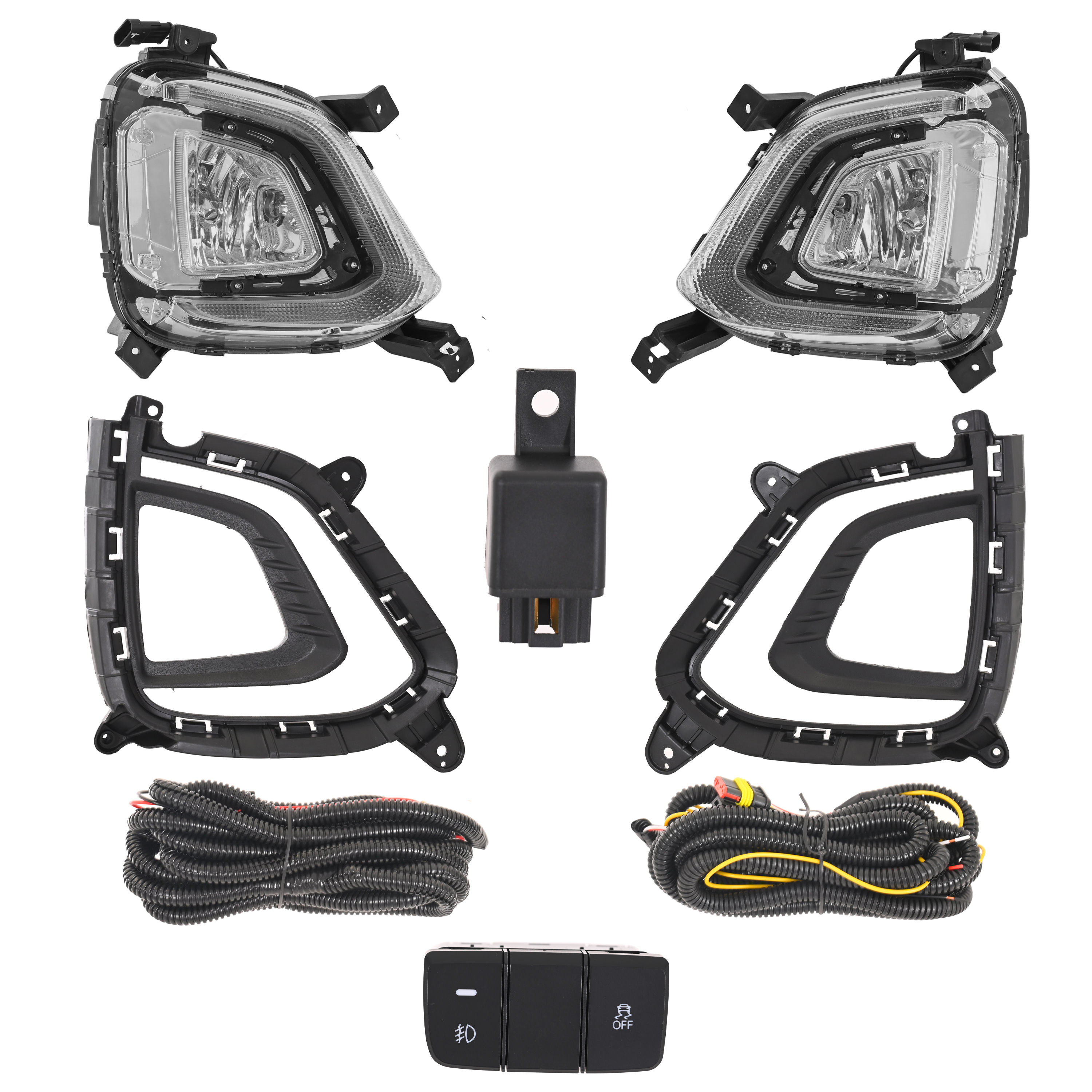Kit Faro Niebla Hy Creta 2019-2020 Con Foco Con Luz De Dia Cn