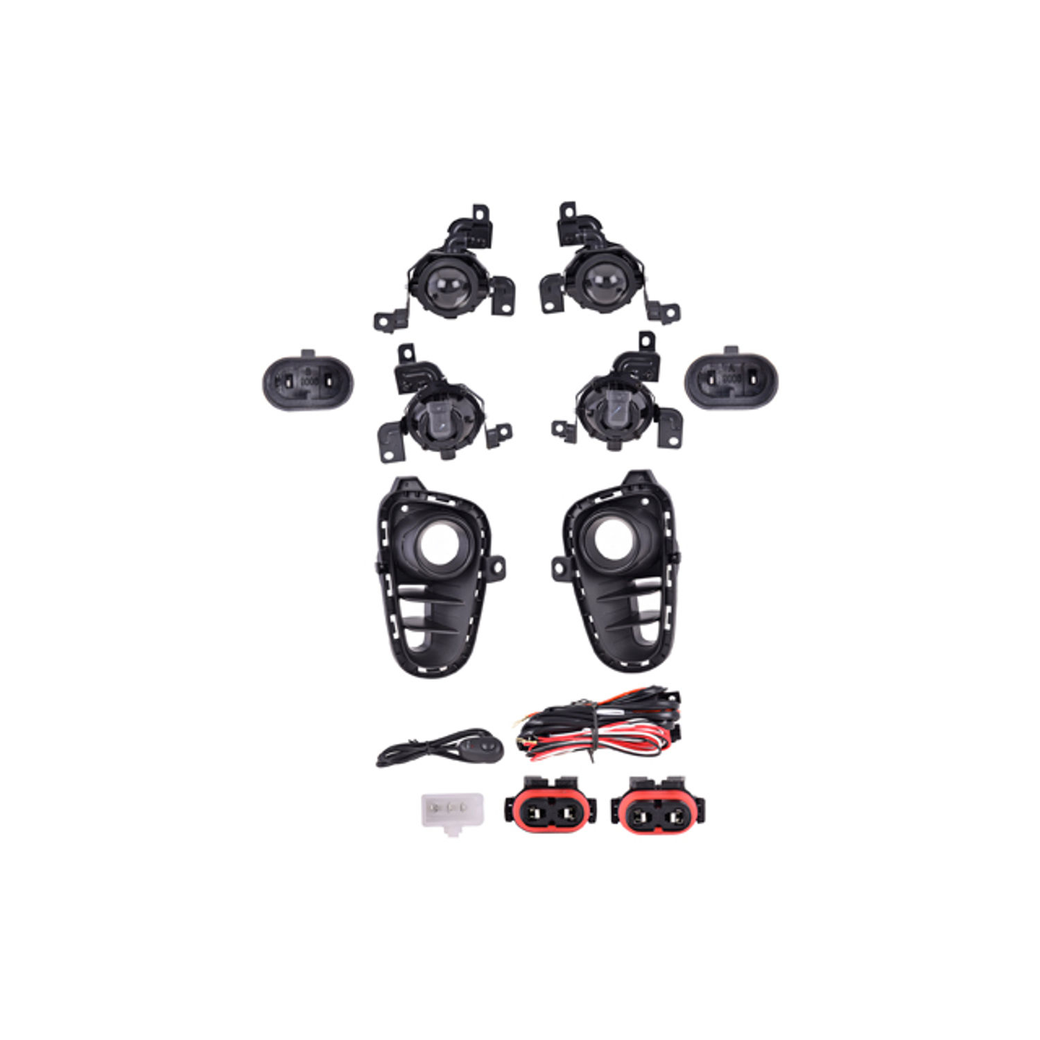 Kit Faro Niebla Kia Rio 2018-2020 Con Rejilla Con Cables Cn