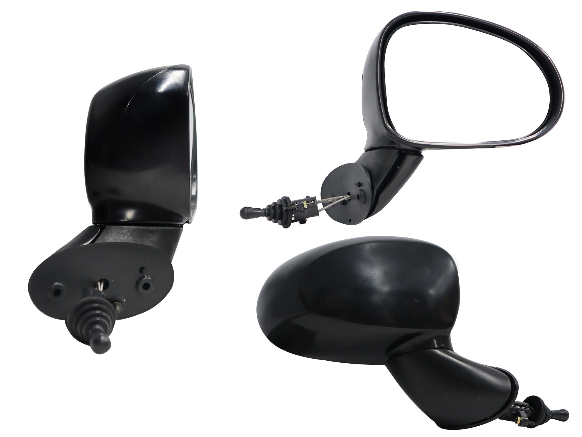 Espejo Derecho Chevrolet Matiz G2 2006-2015 Manual Con Control Para Pintar