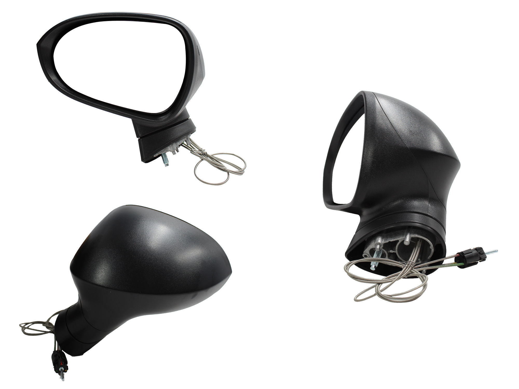 Espejo Izquierdo SEAT Ibiza 2010-2017 Manual Con Control Negro Poroso