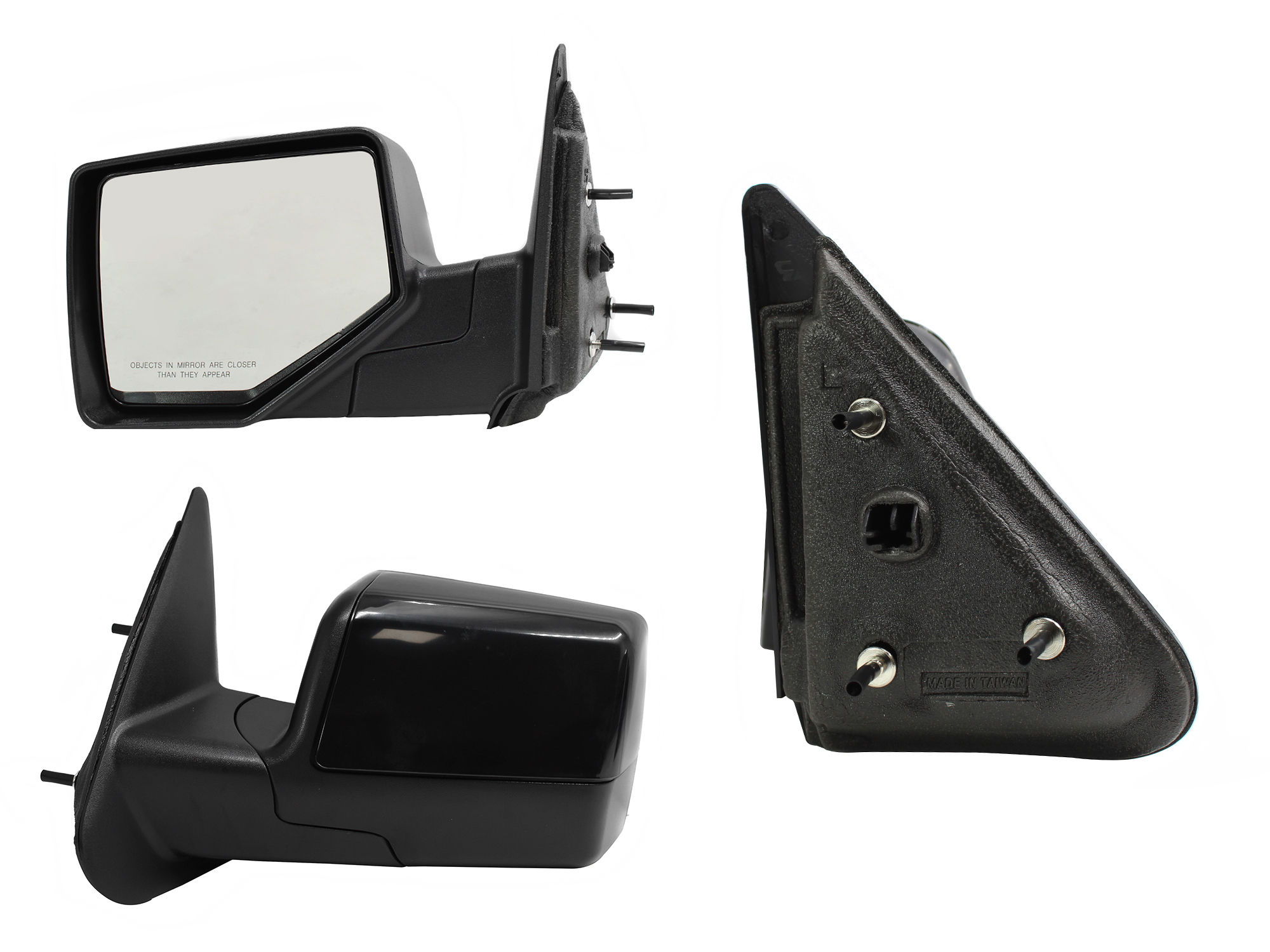 Espejo Izquierdo FORD Ranger 2010-2012 Manual Sin Control Negro