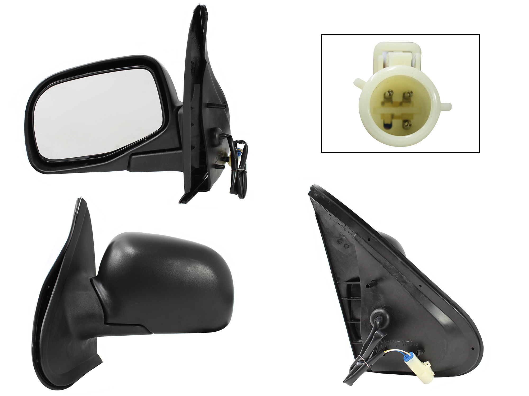 Espejo Izquierdo FORD Explorer 1995-2001 3 Pines Eléctrico Negro Poroso