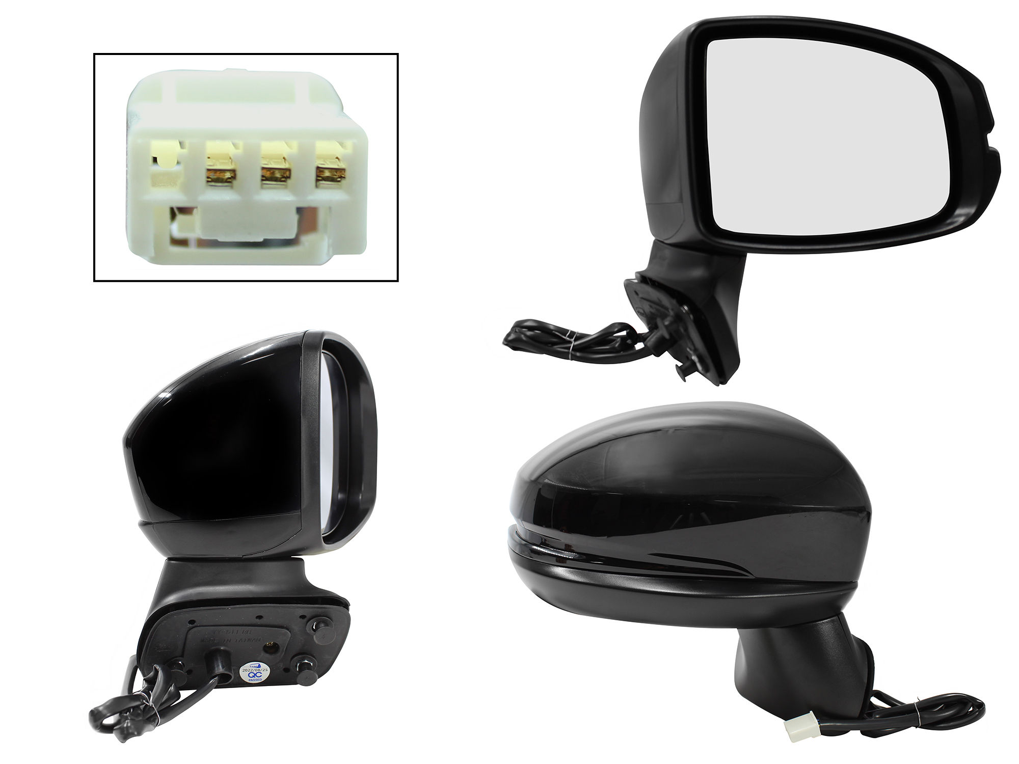 Espejo Derecho Honda FIT 2015-2020 3 Pines Eléctrico Para Pintar