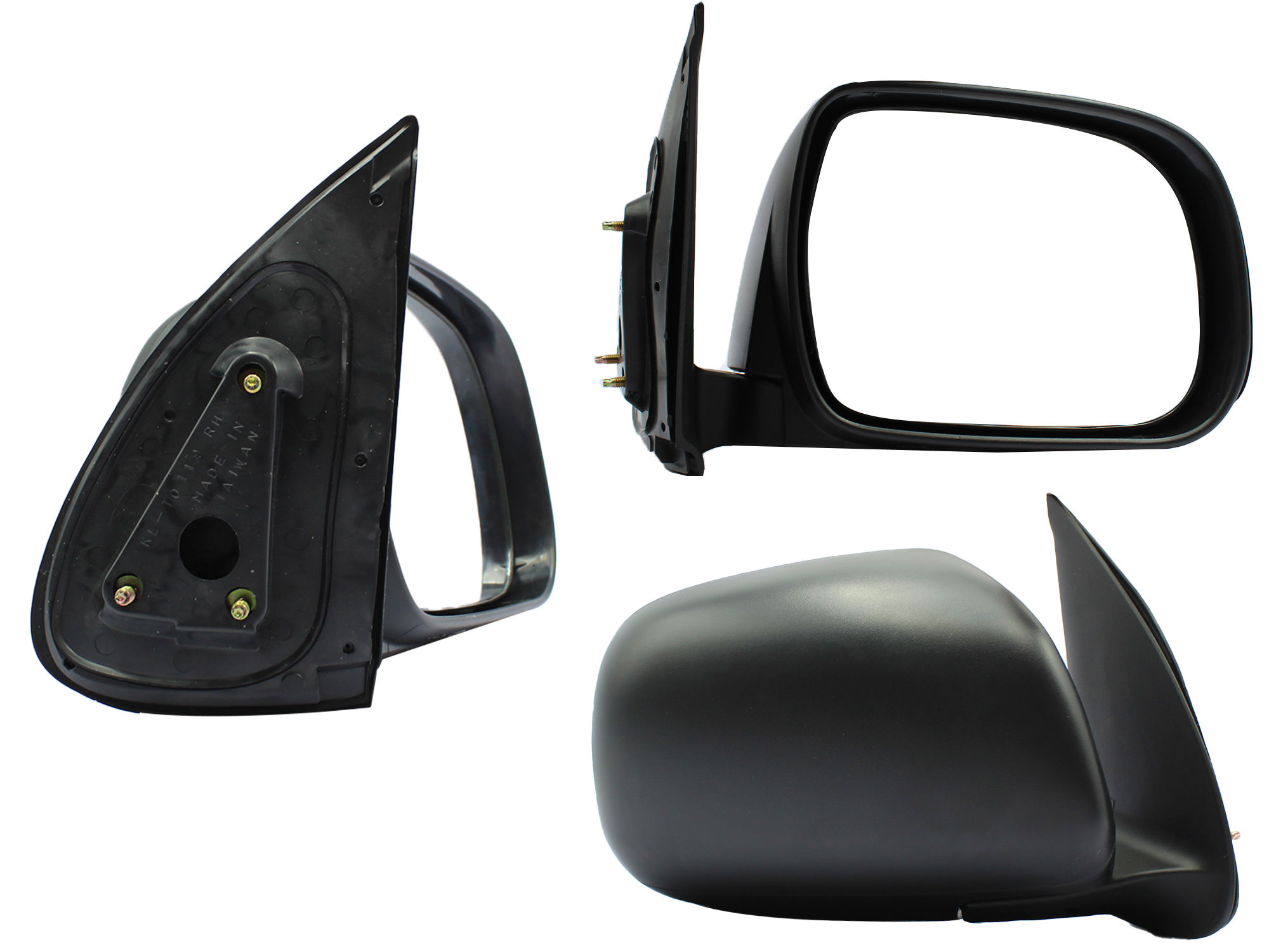 Espejo Derecho Toyota Hilux 2006-2011 Manual Sin Control Negro Poroso