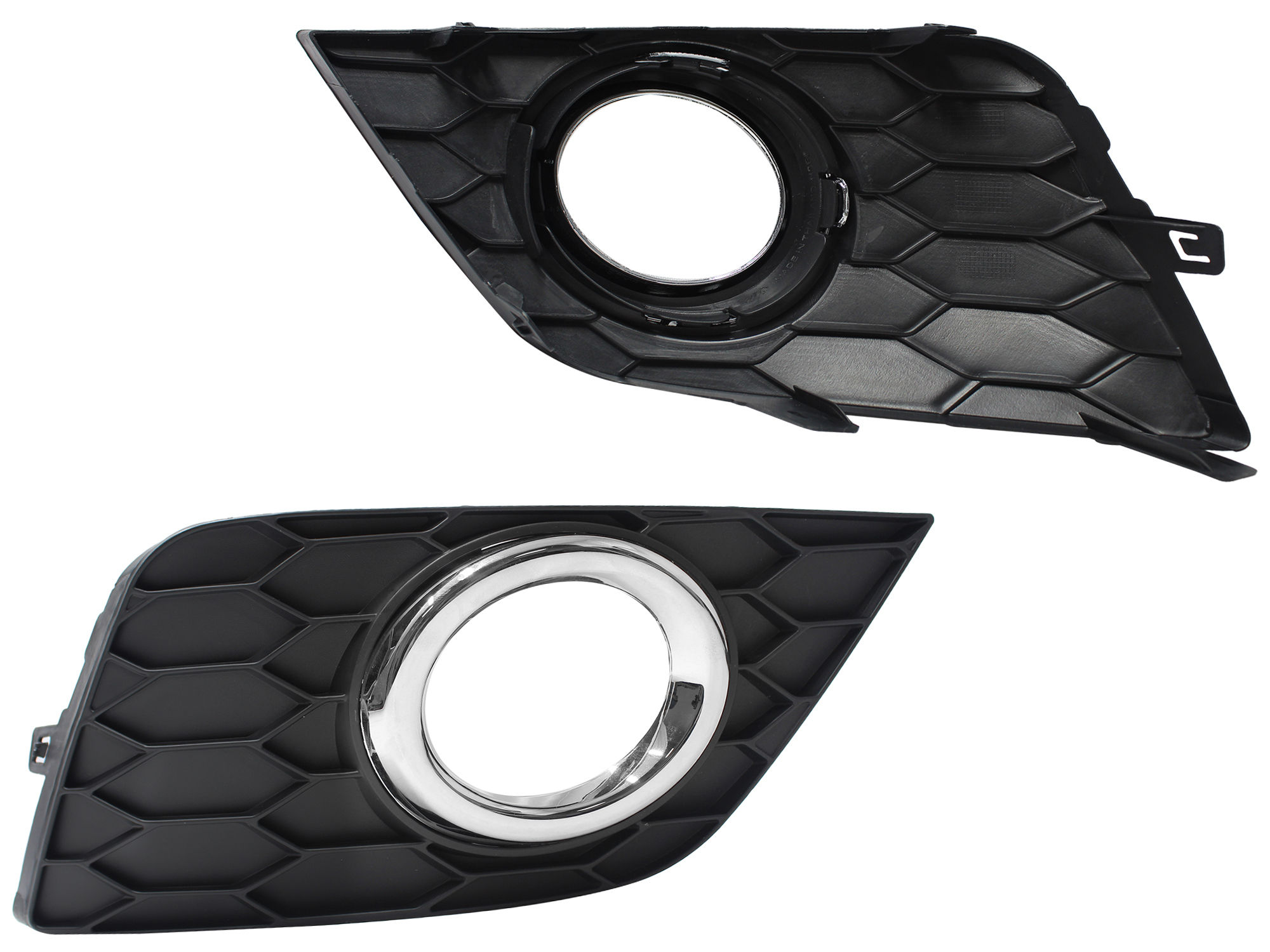Rejilla Derecha Nissan Sentra B-17 2017-2020 Con Hoyo Para Faro Con Aro Cromado