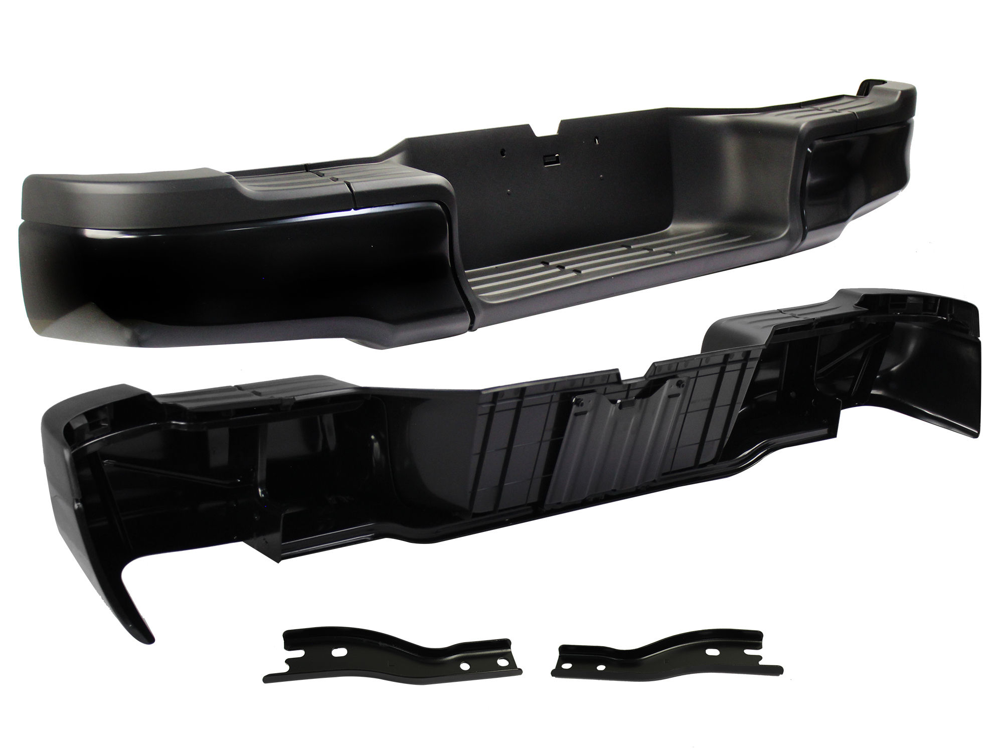 Defensa Trasera Toyota Hilux 2/4wd 2016-2020 Negra Con Bracks