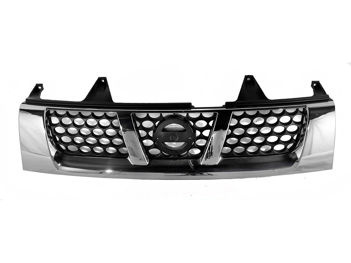 Parrilla Negra C/Cromada (Frontier 11-15) Nissan Np-300 (D-22) 2/4Wd 2008 2015