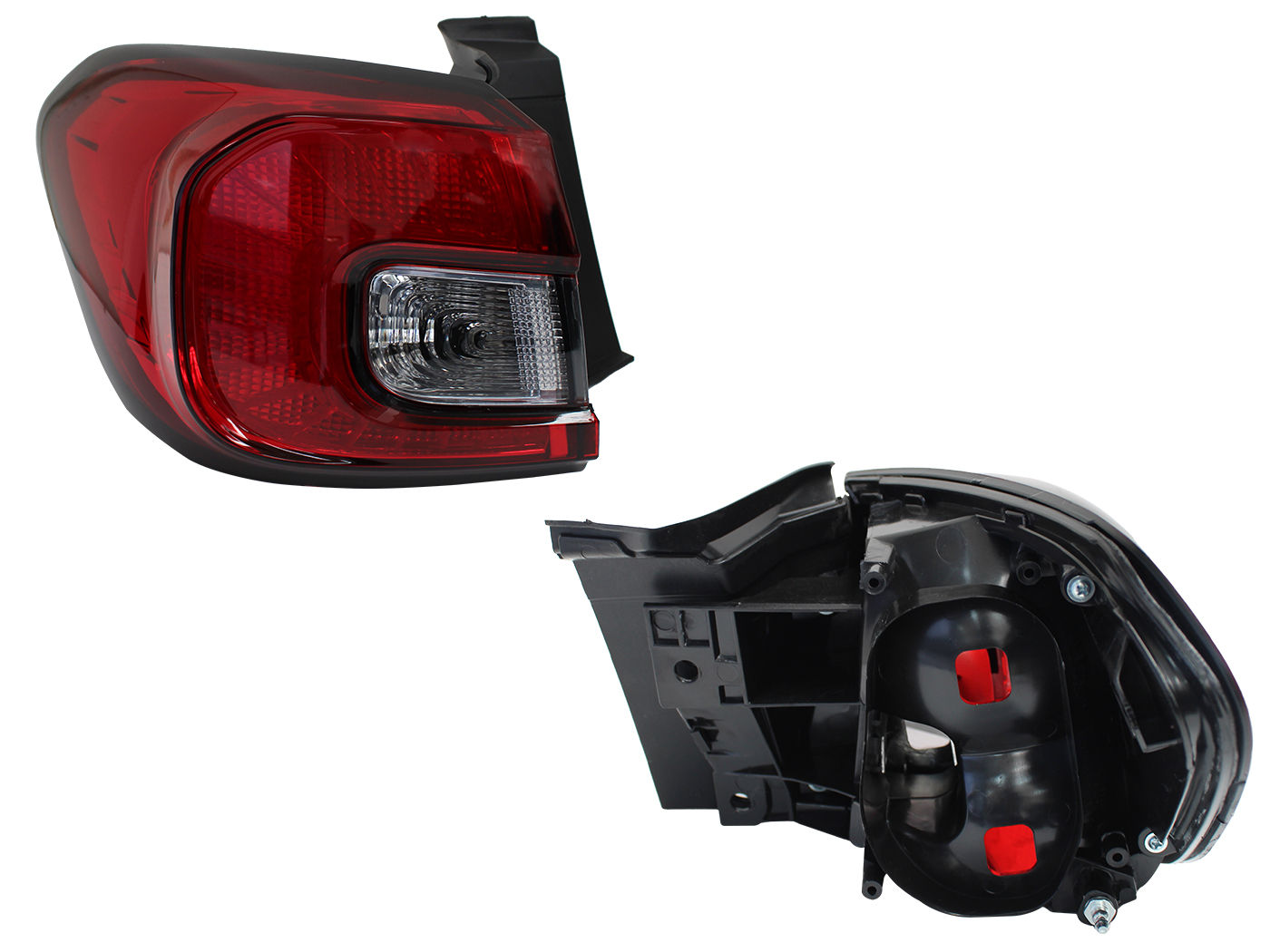 Calavera Izquierda Exterior FIAT ARGO 2021-2025 Sin Arnés Clara Rojo Blanco