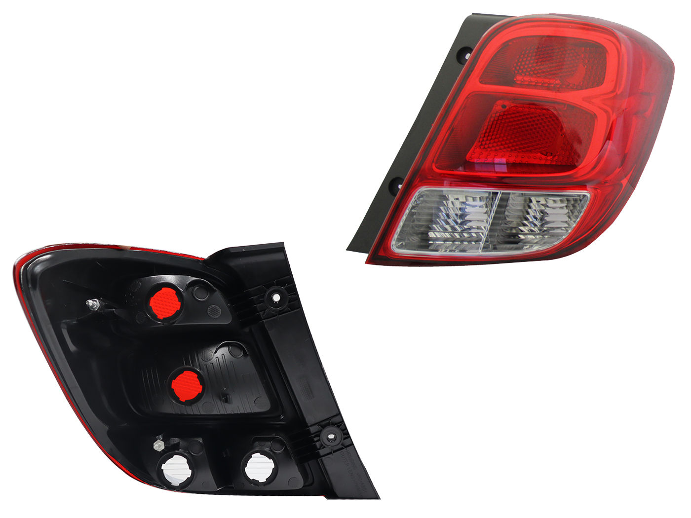 Calavera Derecha Chevrolet Chevy 5 Puertas 2001-2003 Con Arnés Rojo Blanco