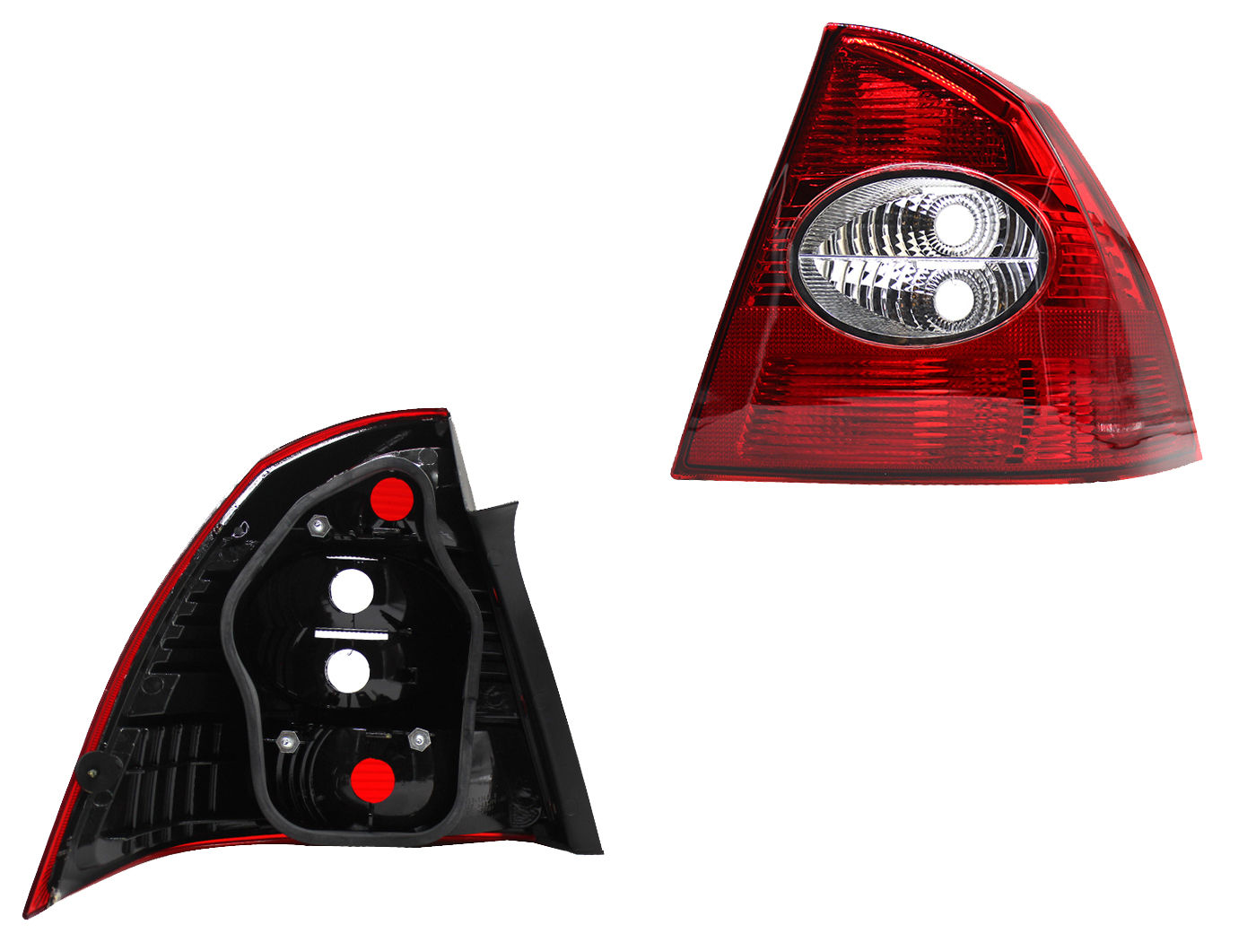Calavera Derecha FORD Focus 4 Puertas 2007-2011 Sin Arnés Rojo Blanco